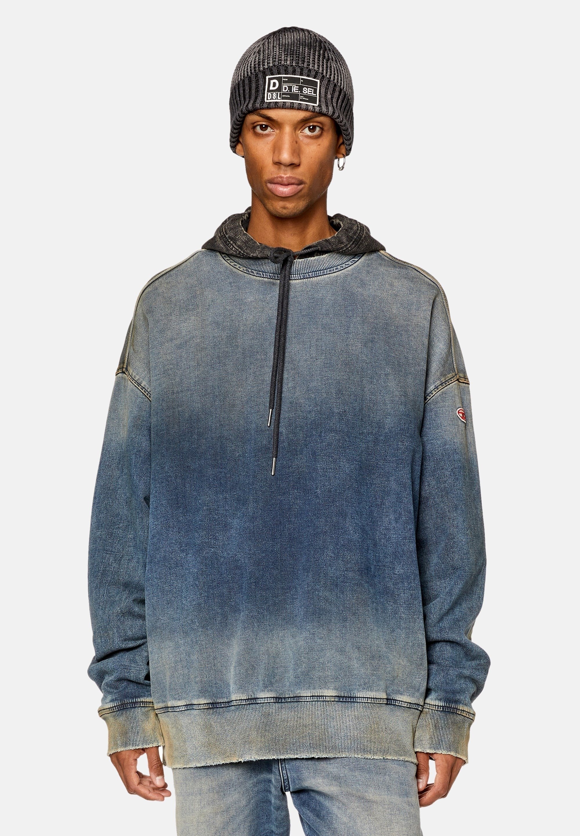 Diesel D-KRIB-NE - Sweatshirt - medium blue/blue