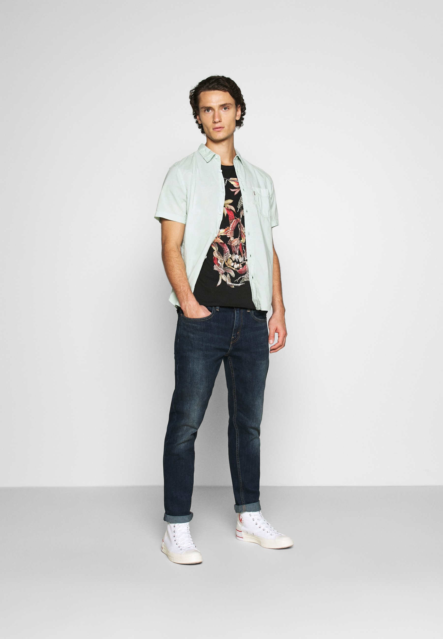 Levi's® 502™ TAPER HI-BALL - Straight leg jeans - med indigo/dark-blue denim