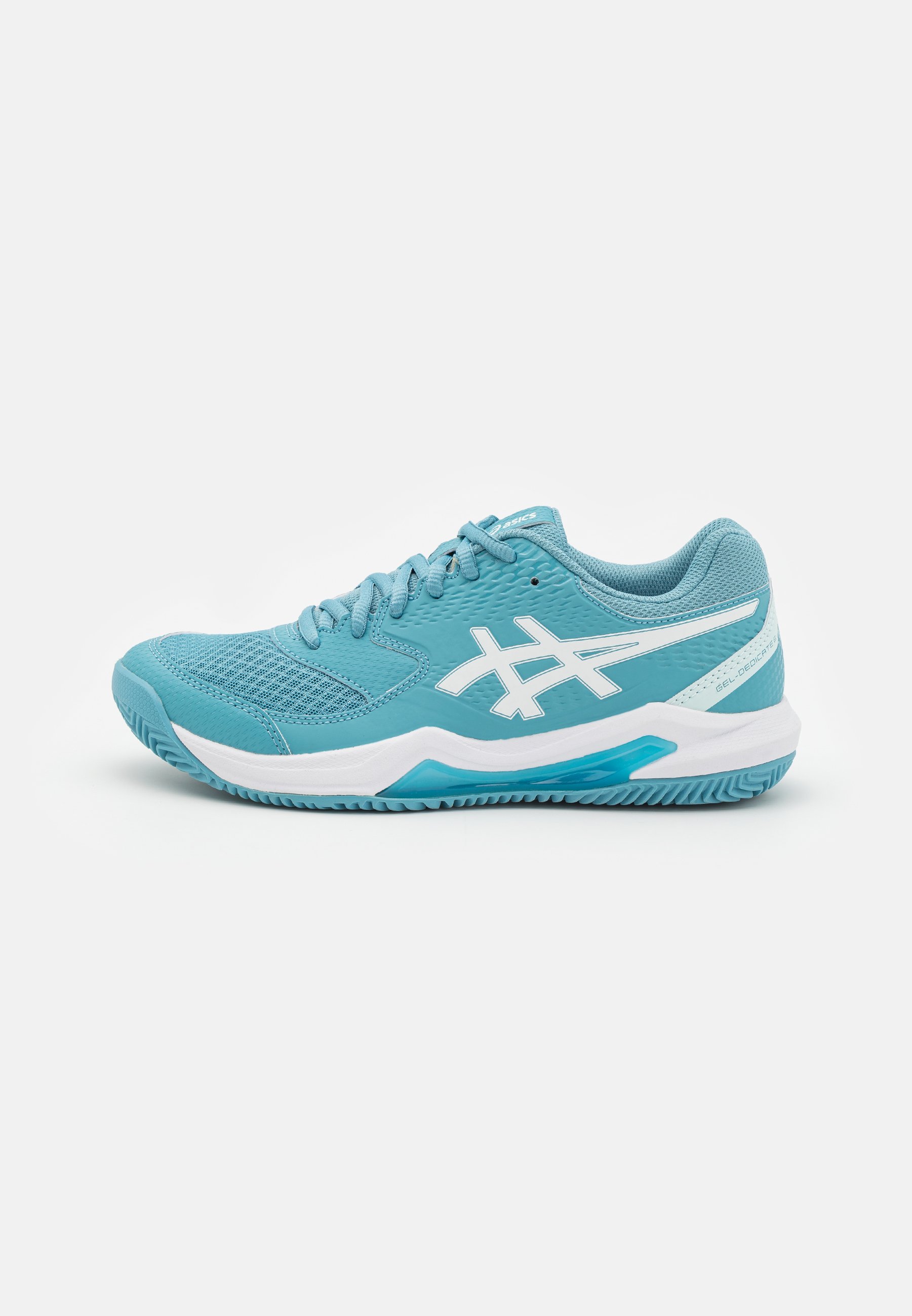 ASICS DEDICATE  CLAY - Clay court tennis shoes - gris blue/white/blue
