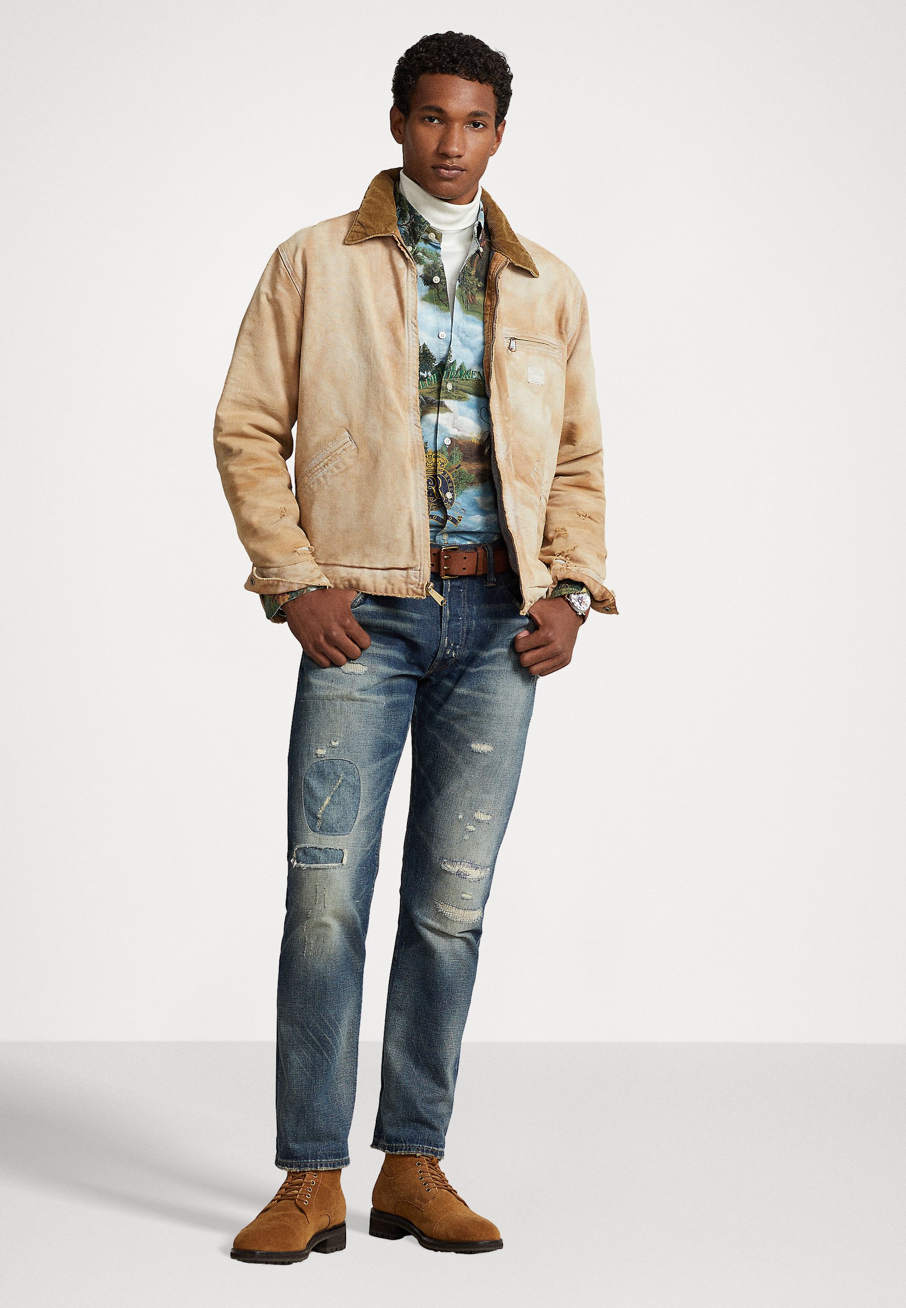Polo Ralph Lauren LONG SLEEVE - Shirt - morgan scenic/multi-coloured