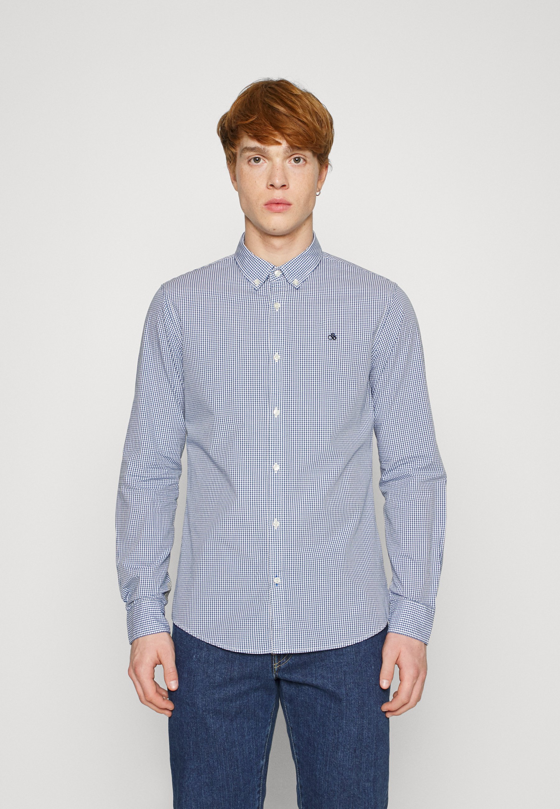 Scotch & Soda ESSENTIALS SLIM FIT SHIRT - Shirt - blue/dark blue