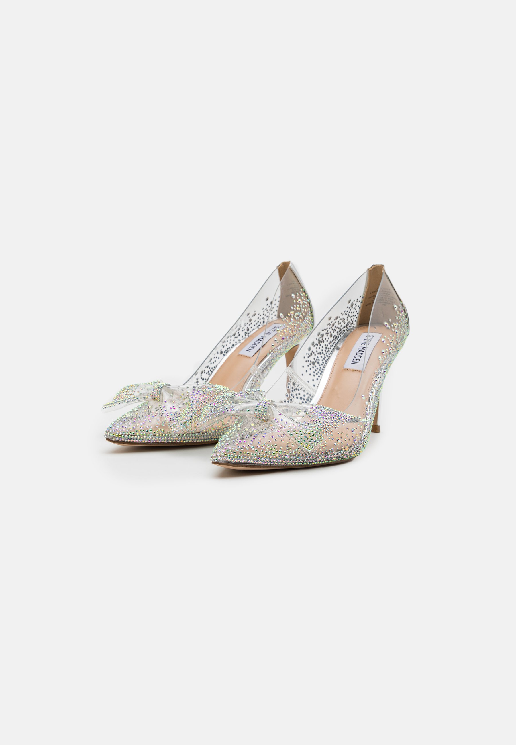 Steve Madden LUSCIOUS - High heels - clear/silver-coloured
