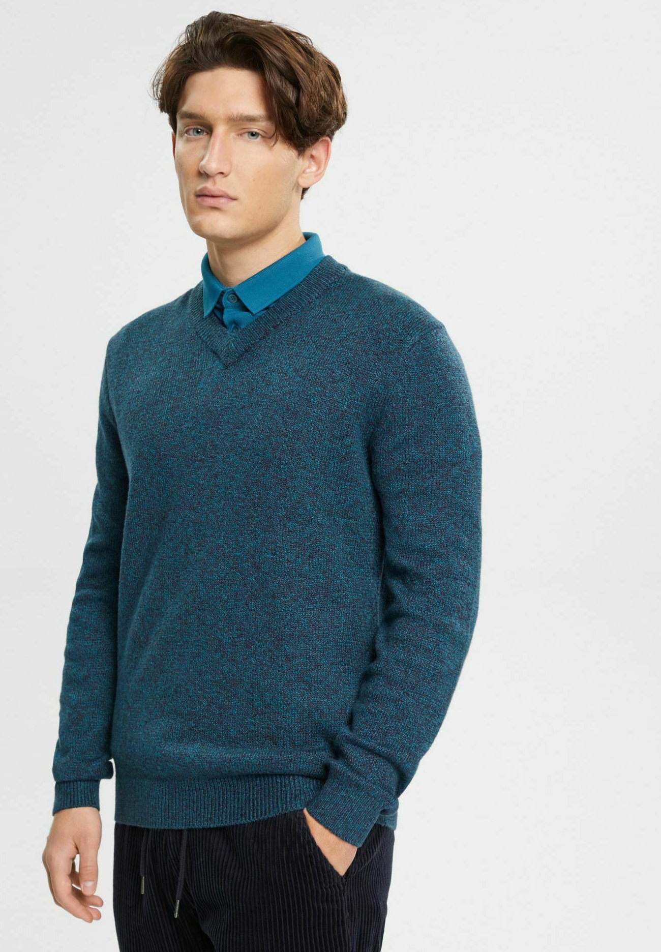 Esprit RCS SUS F VNK - Jumper - dark turquoise/dark green