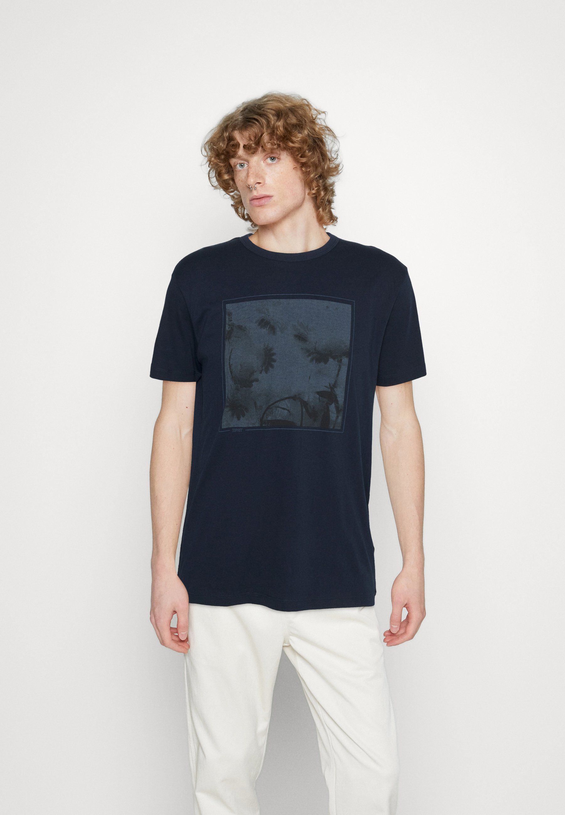 Esprit Print T-shirt - navy/dark blue