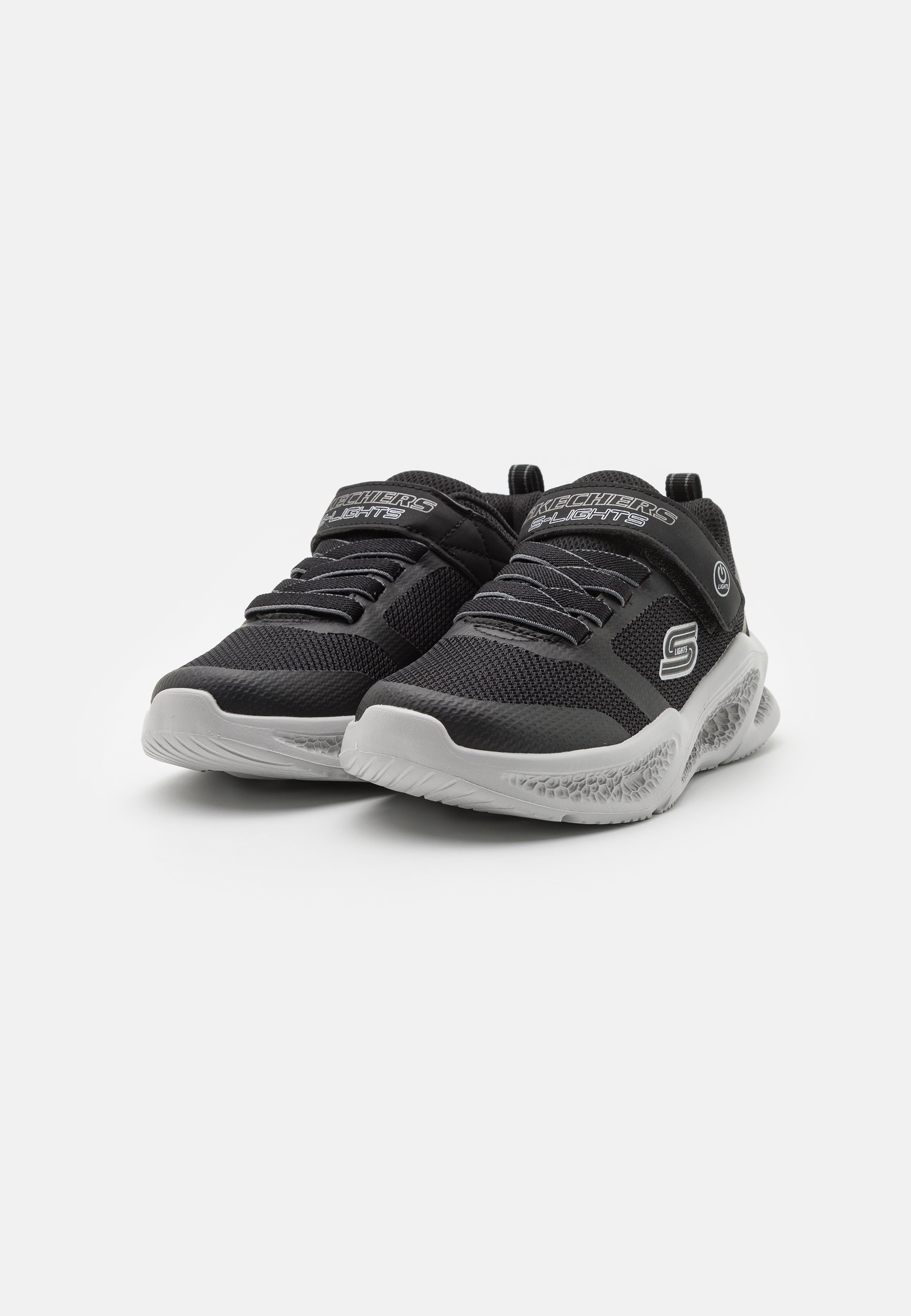 Skechers LIGHTED GORE STRAP  - Trainers - black/grey/black
