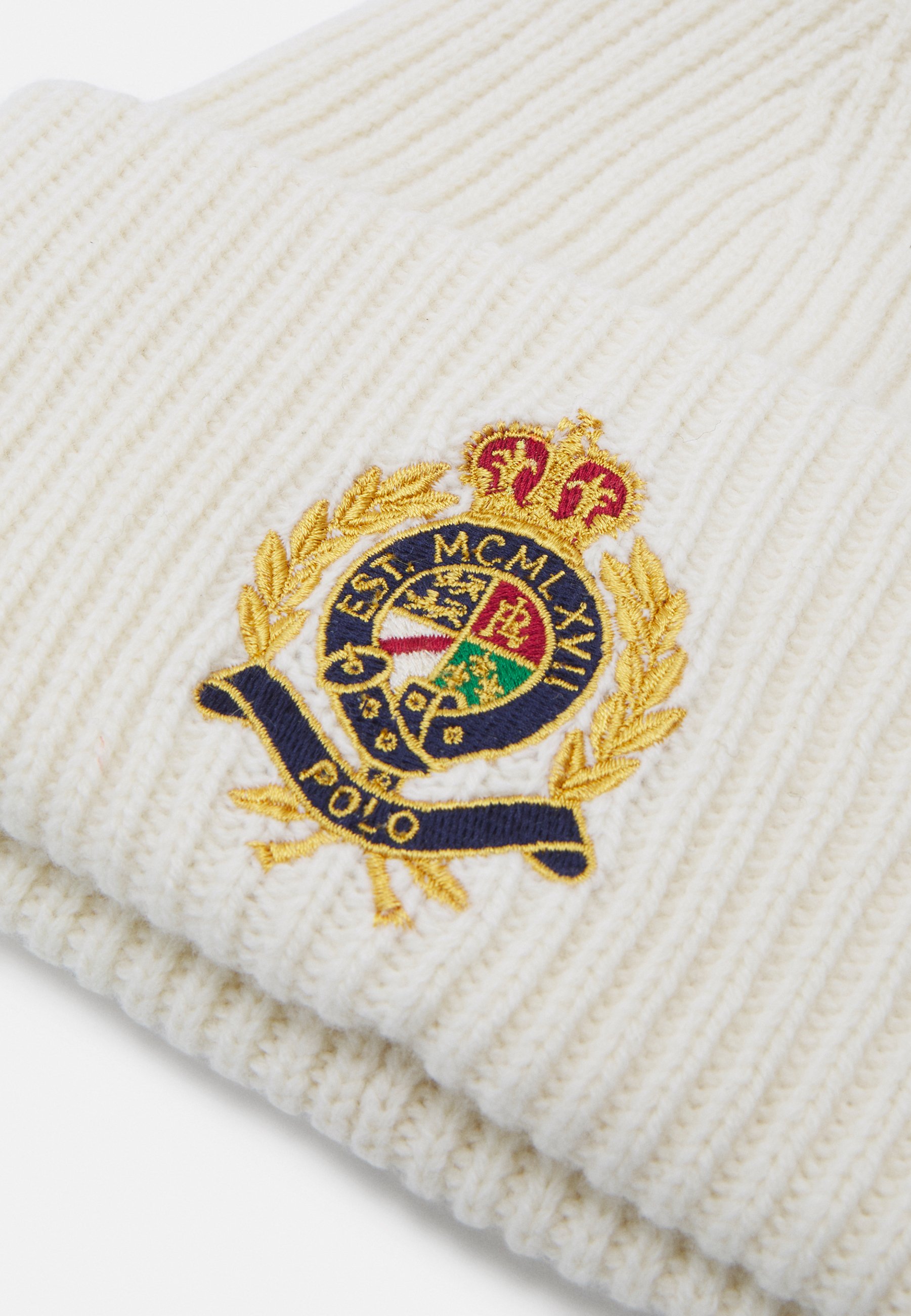 Polo Ralph Lauren CREST BEANIE - Beanie - cream/off-white