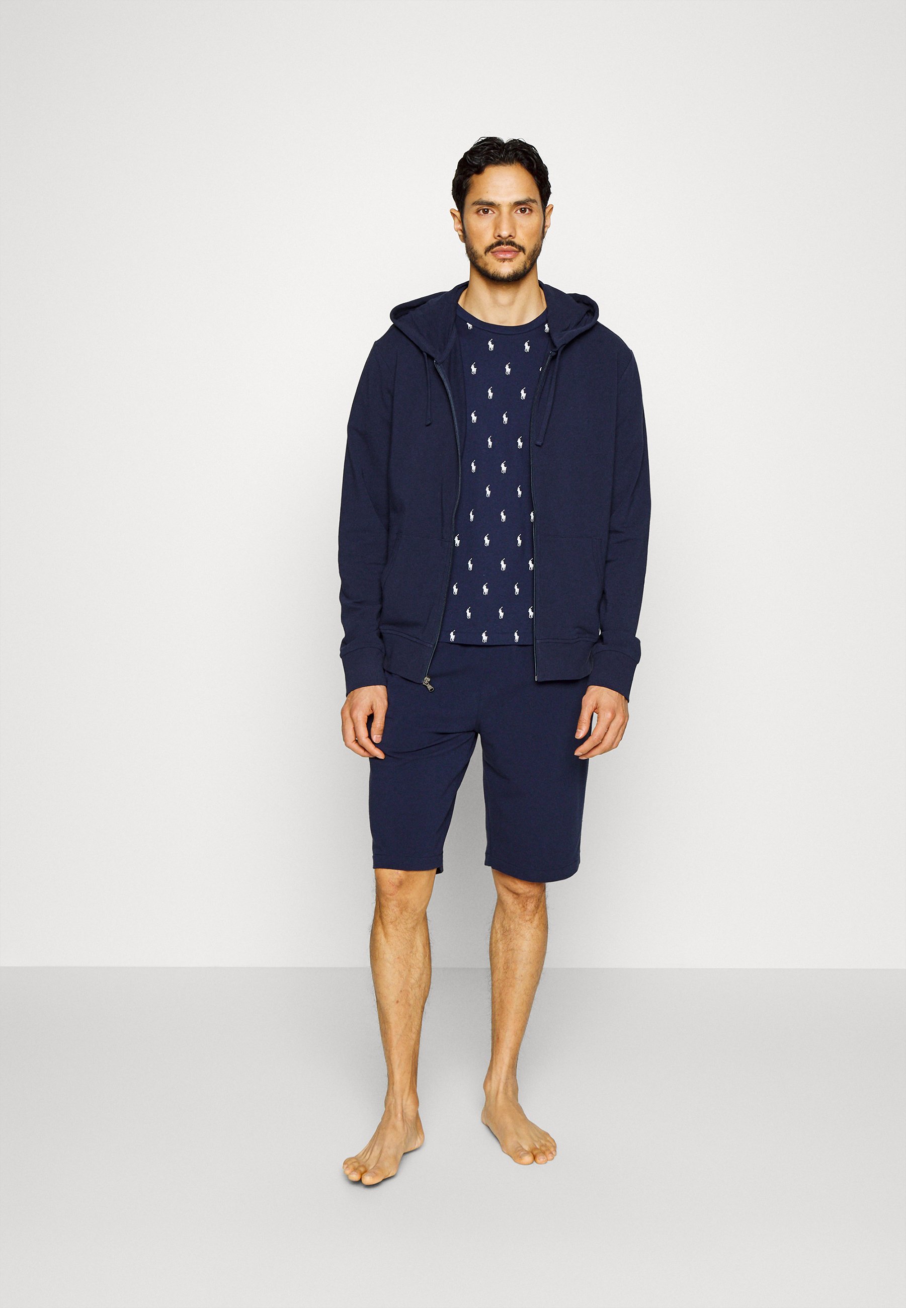 Polo Ralph Lauren HOODIE SLEEP - Pyjama top - cruise navy/dark blue