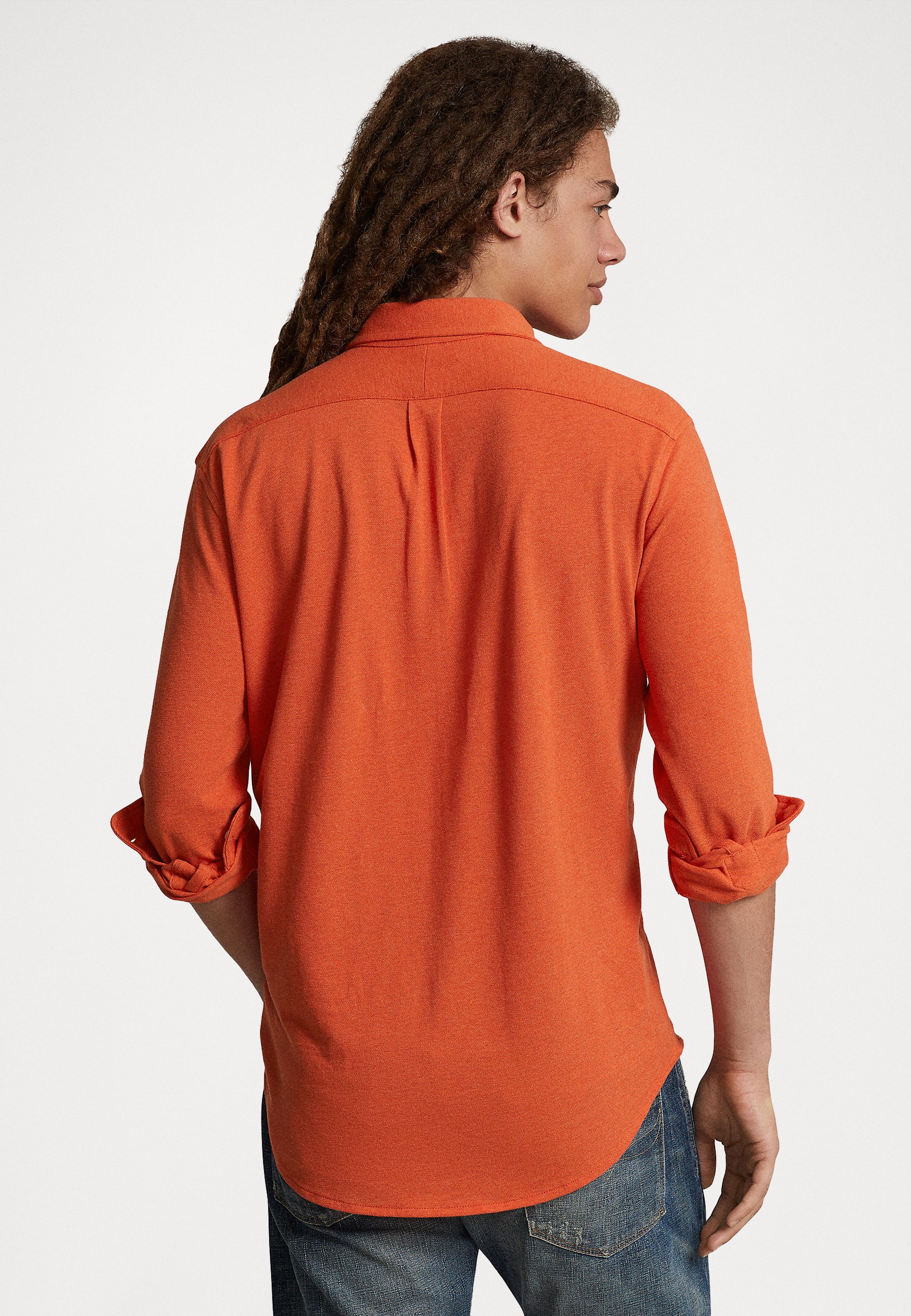 Polo Ralph Lauren LONG SLEEVE - Shirt - bittersweet heather/light red