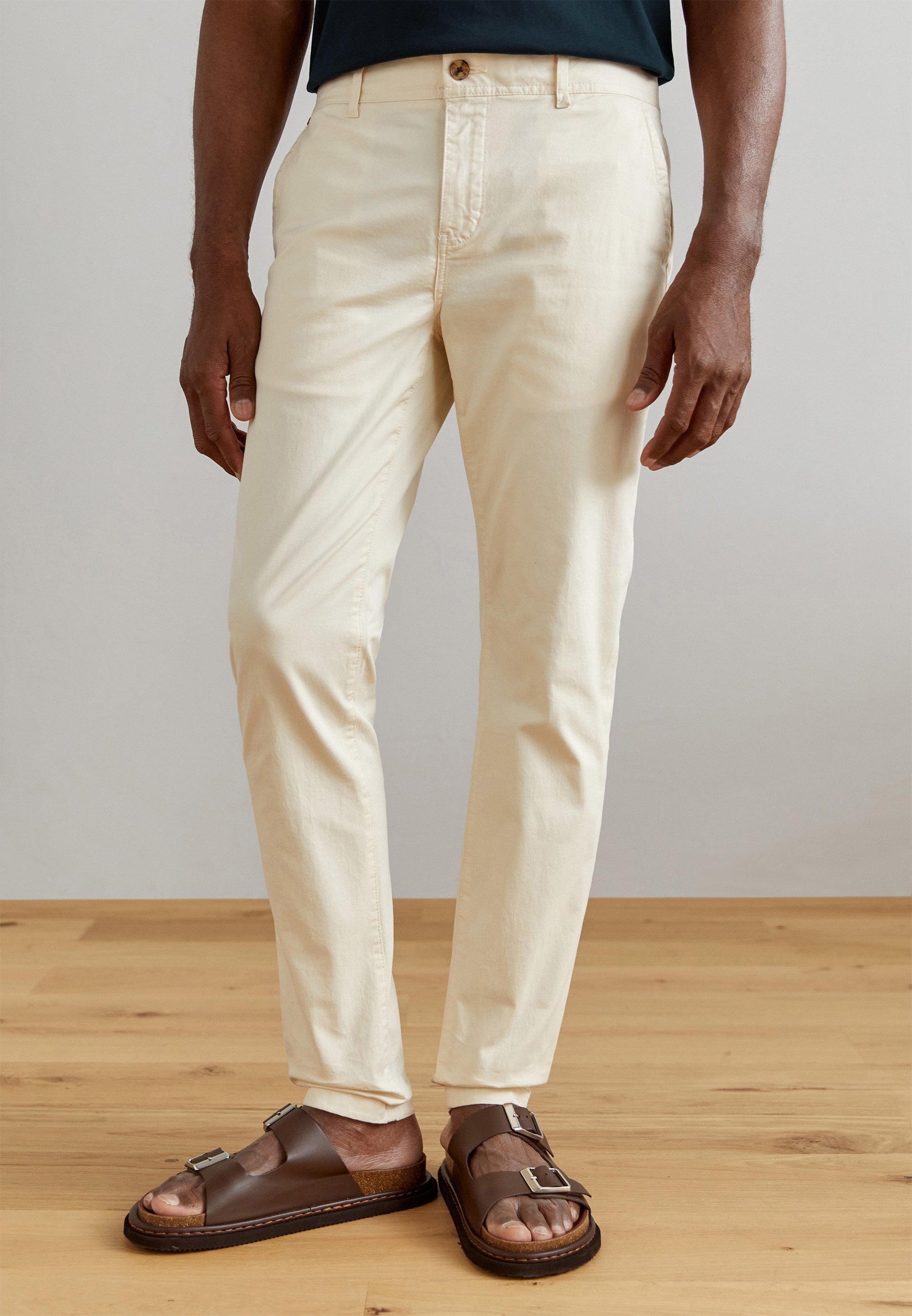 Scotch & Soda ESSENTIALS STRETCH - Trousers - sand