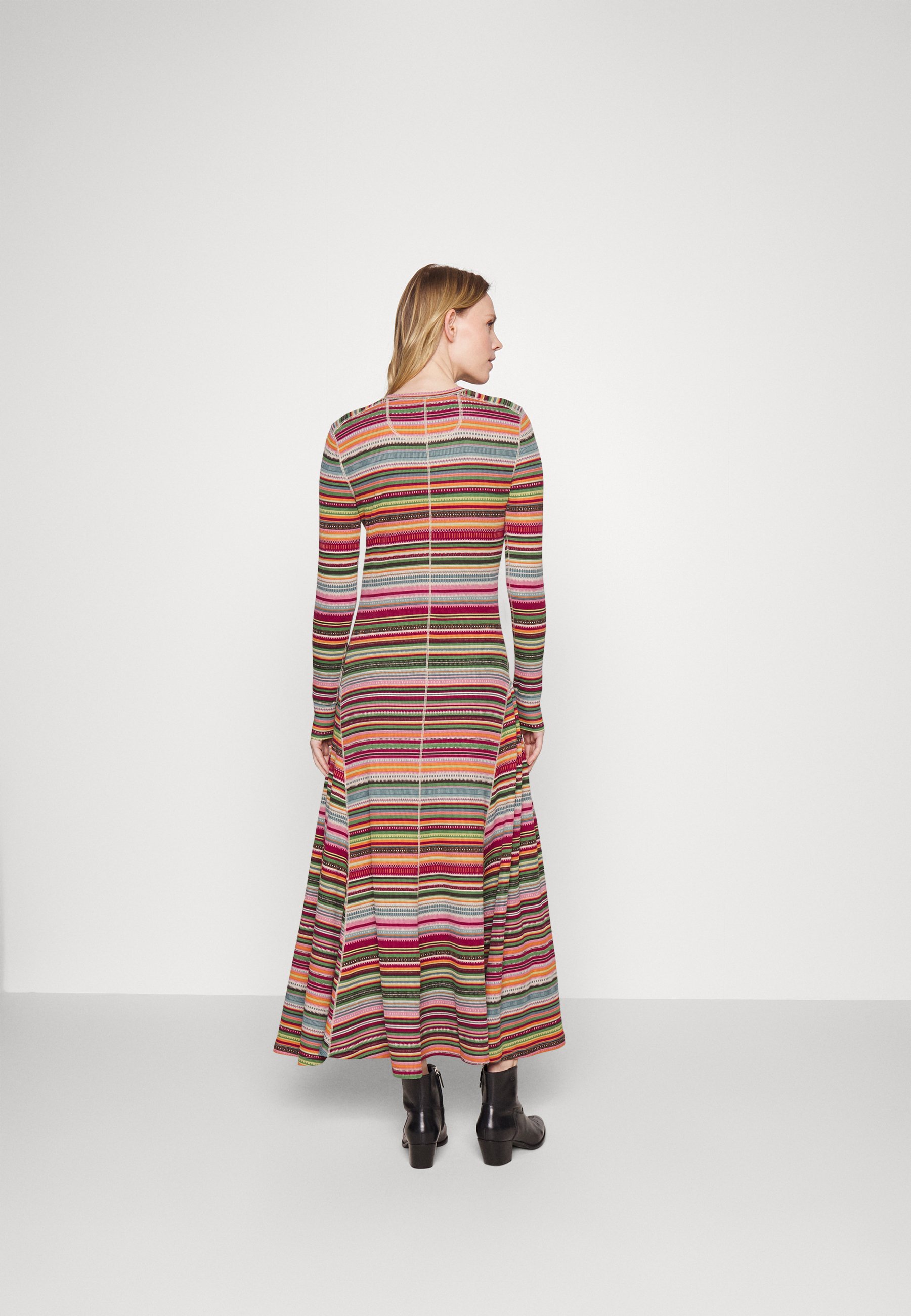 Polo Ralph Lauren LONG SLEEVE-DAY DRESS - Day dress - multi stripe/multi-coloured