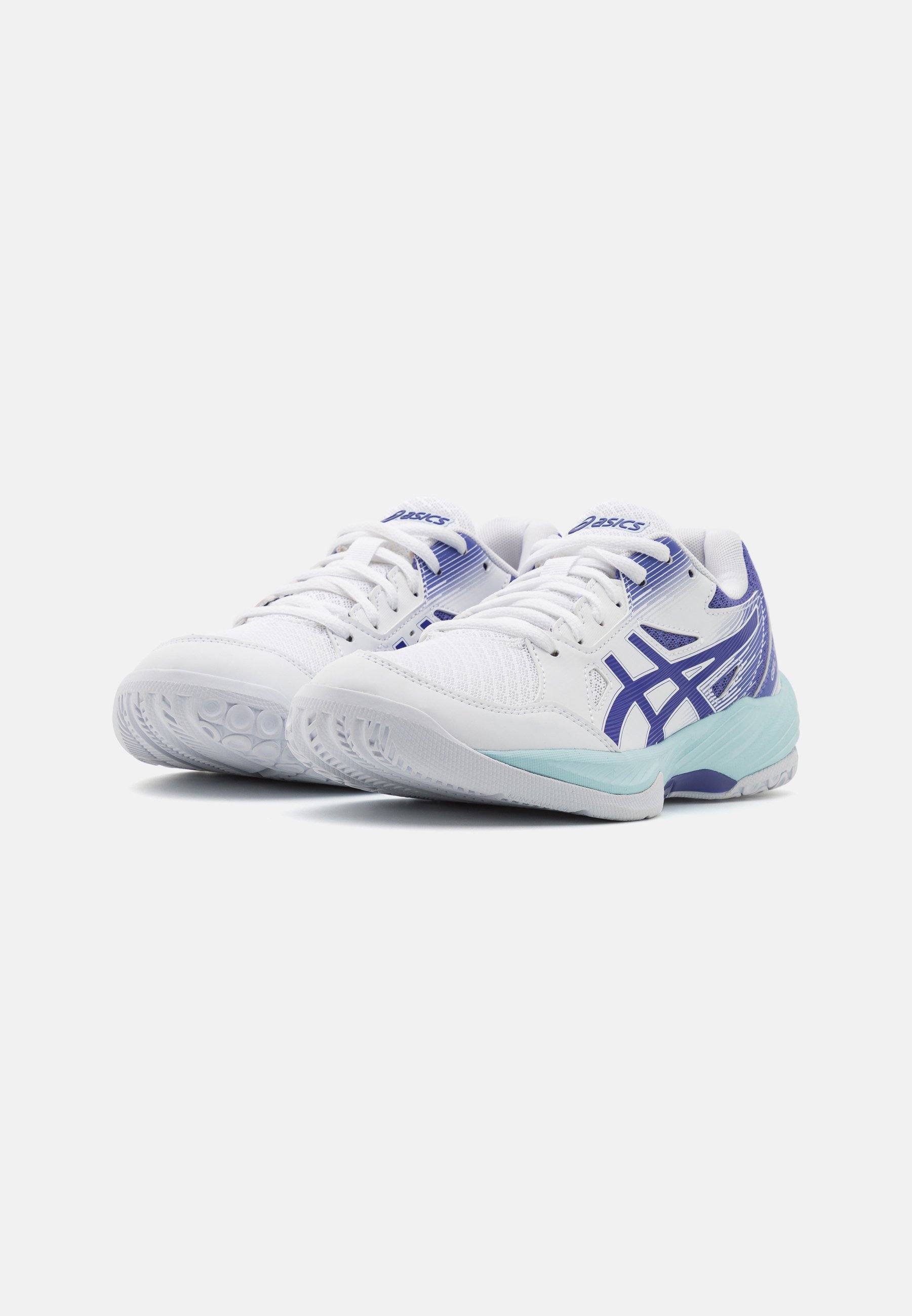 ASICS GEL TASK  - Handball shoes - white/eggplant/white