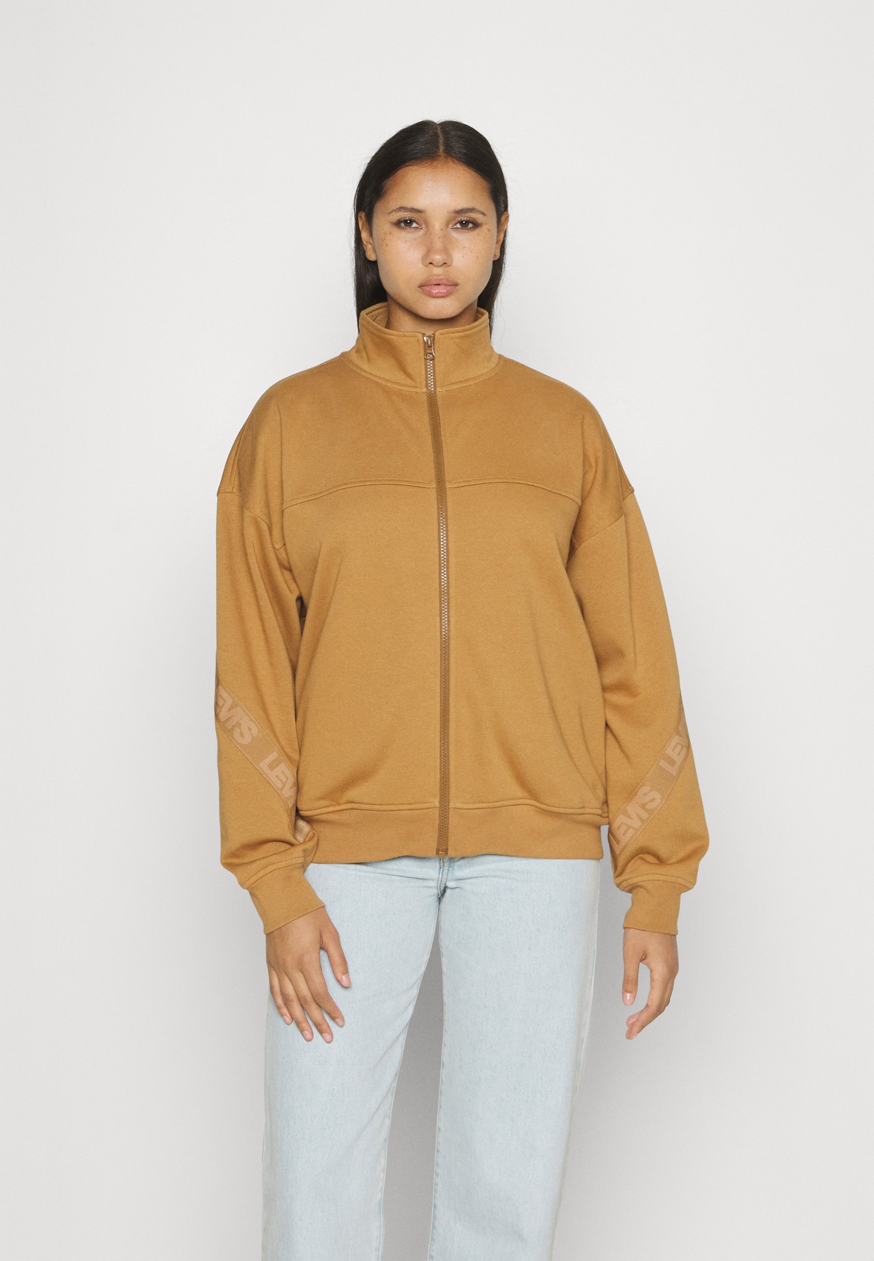 Levi's® TAPED FLEX ZIP - Zip-up sweatshirt - tan