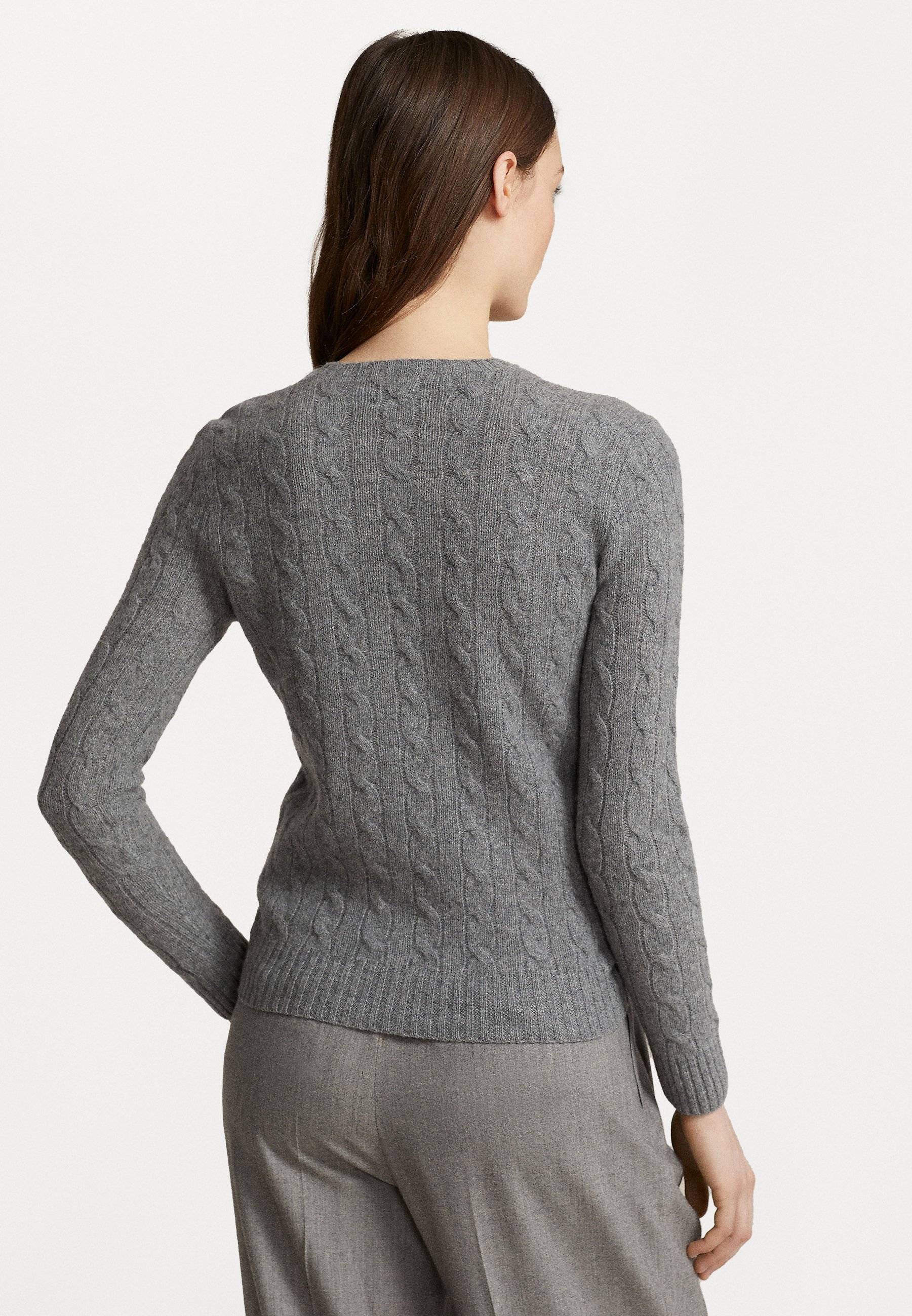 Polo Ralph Lauren JULIANNA LONG SLEEVE - Jumper - battalion grey heather/grey