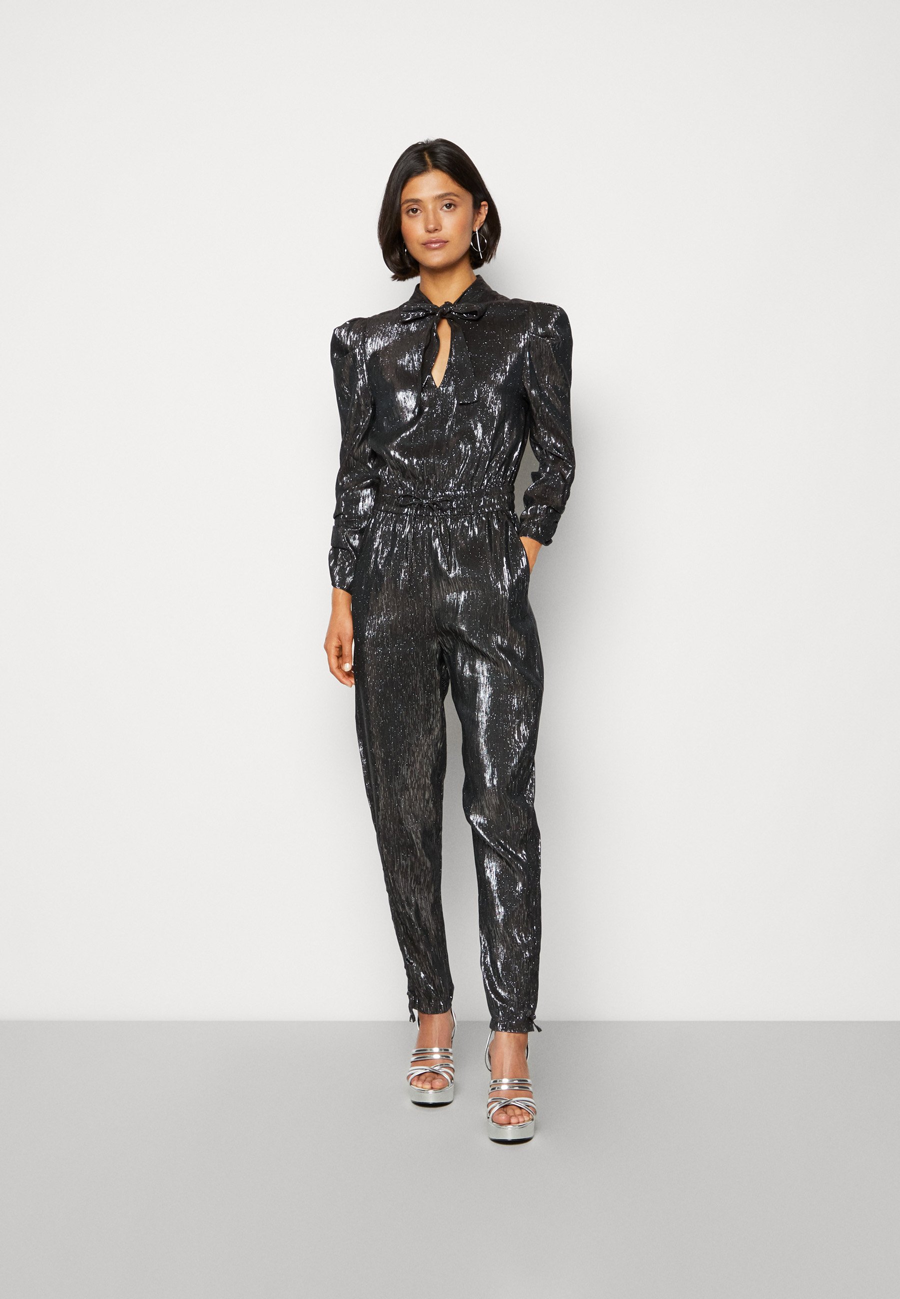 Scotch & Soda GATHERED DETAILS - Jumpsuit - silver metallic/silver-coloured