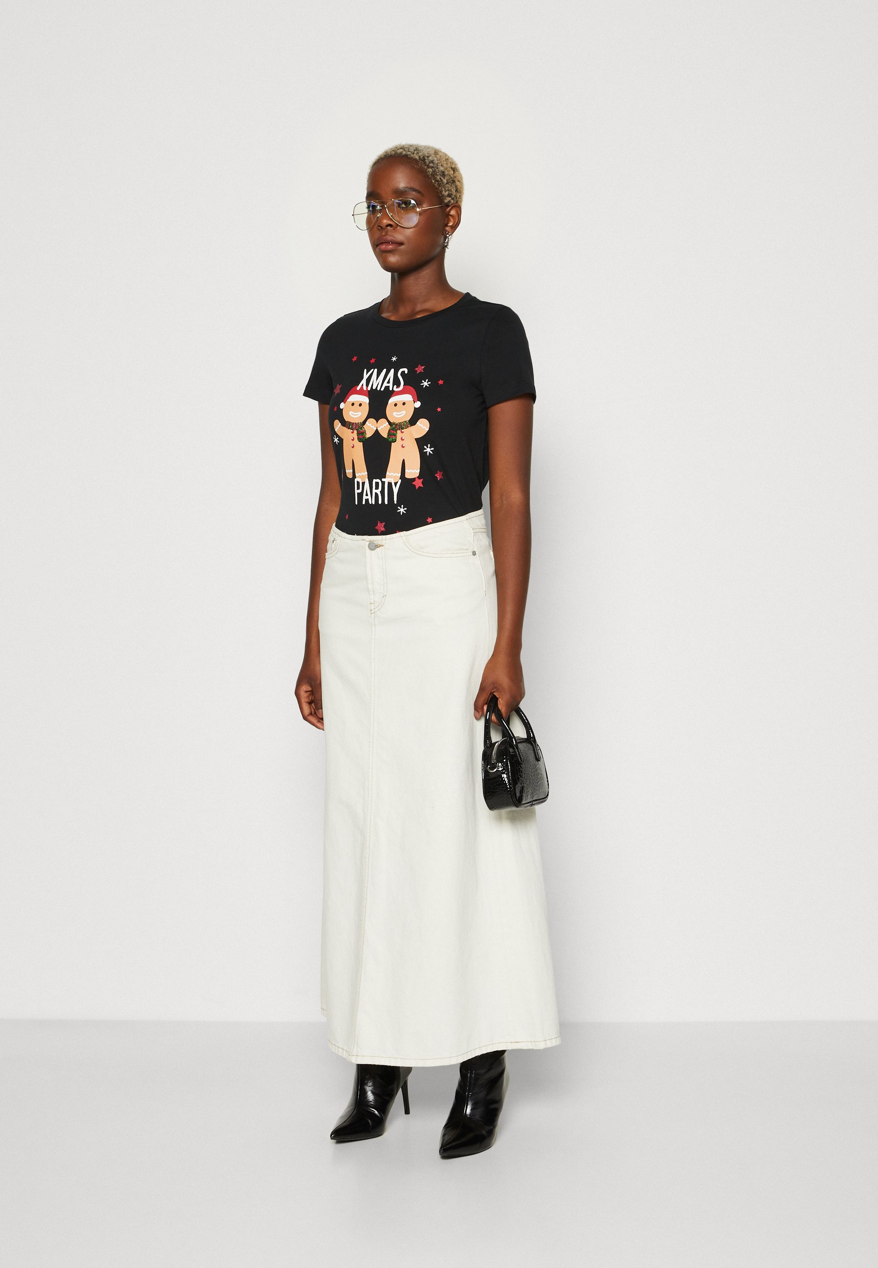 Vero Moda VMFRANCIS XMAS - Print T-shirt - black