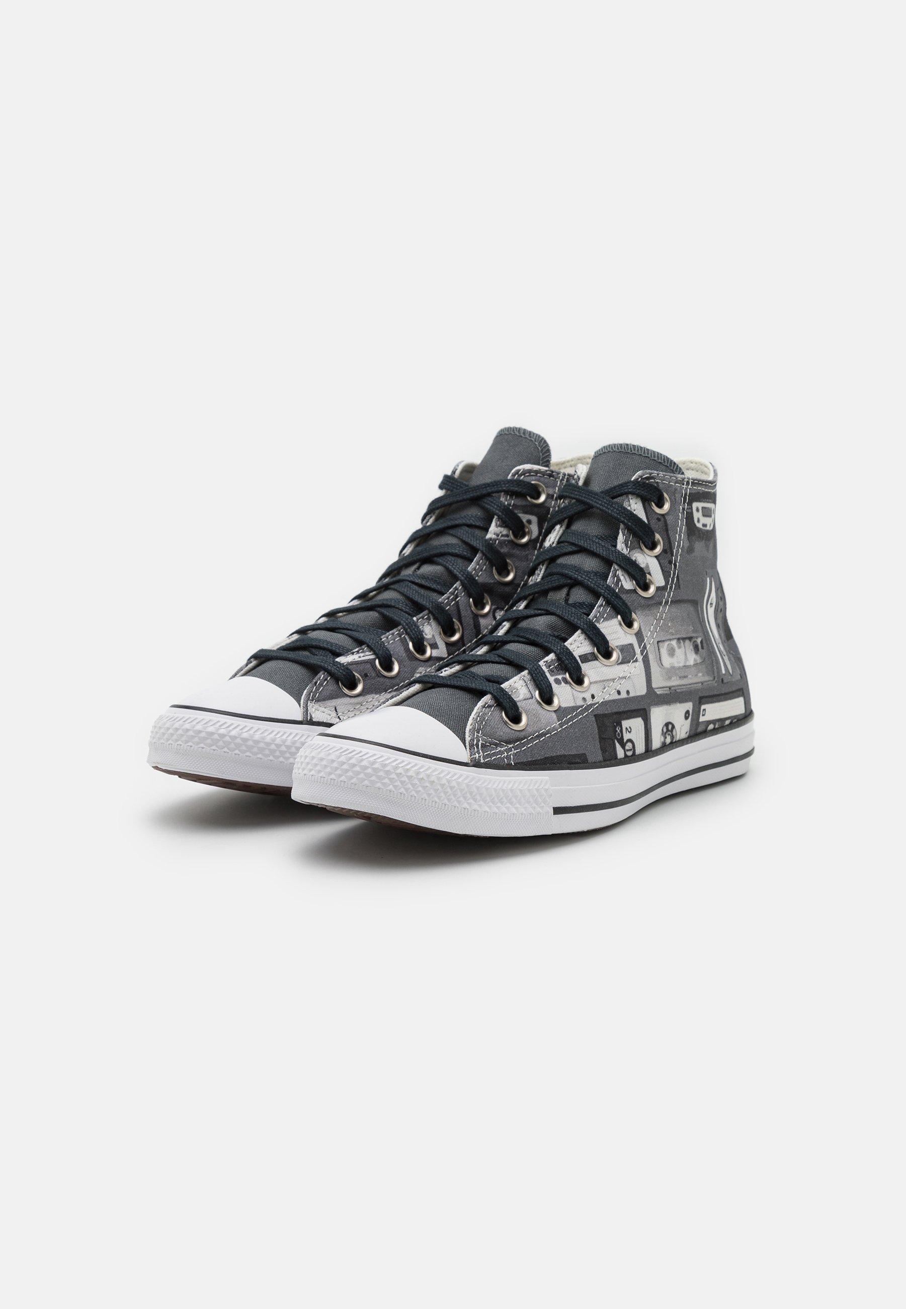 Converse CHUCK TAYLOR ALL STAR UNISEX - High-top trainers - black/vintage white/cyber grey/black