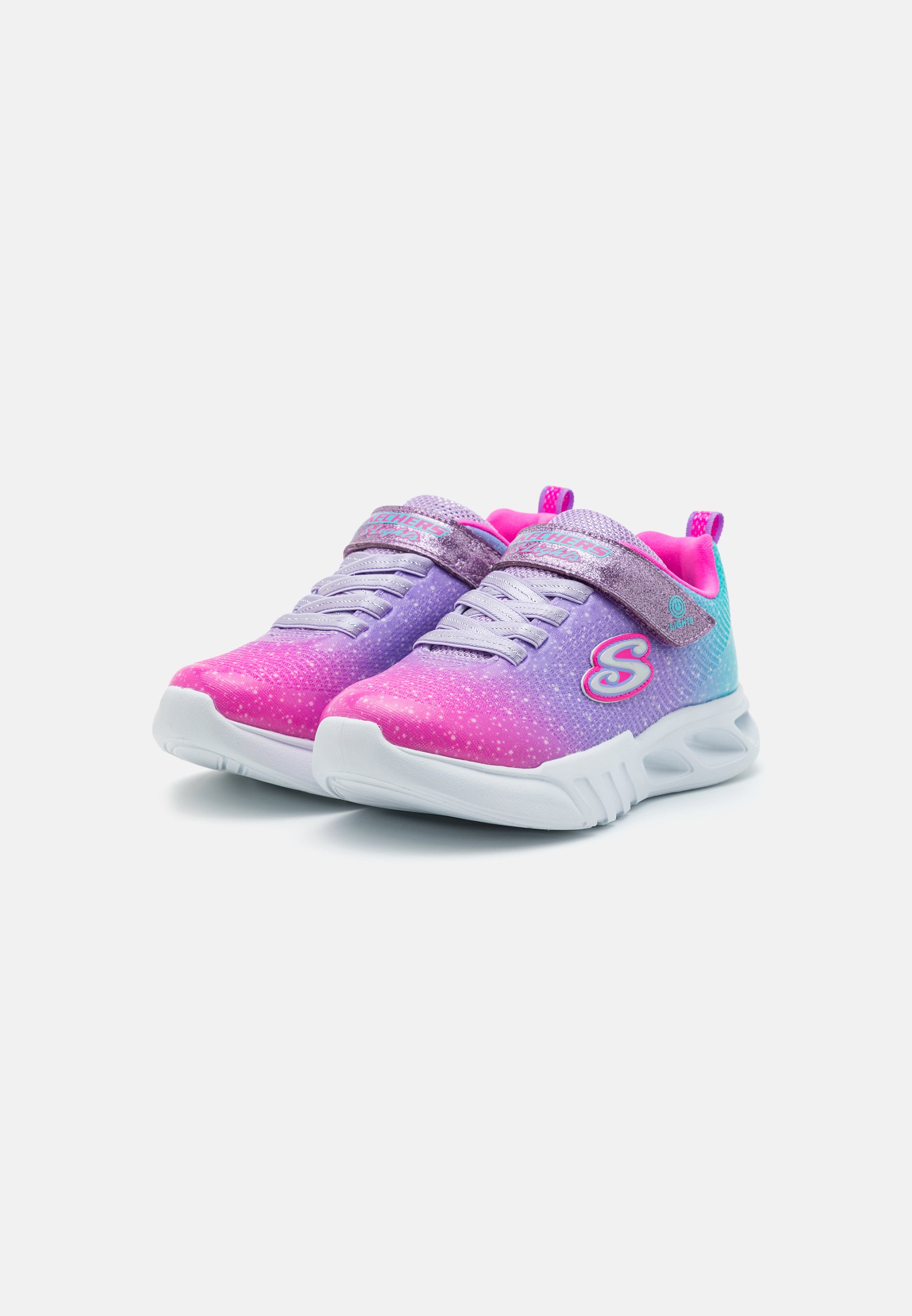 Skechers GORE AND STRAP OMBRE 3D PRINT UPPER ON LIGHTED OUTSOLE - Trainers - pink/multi-coloured/light pink