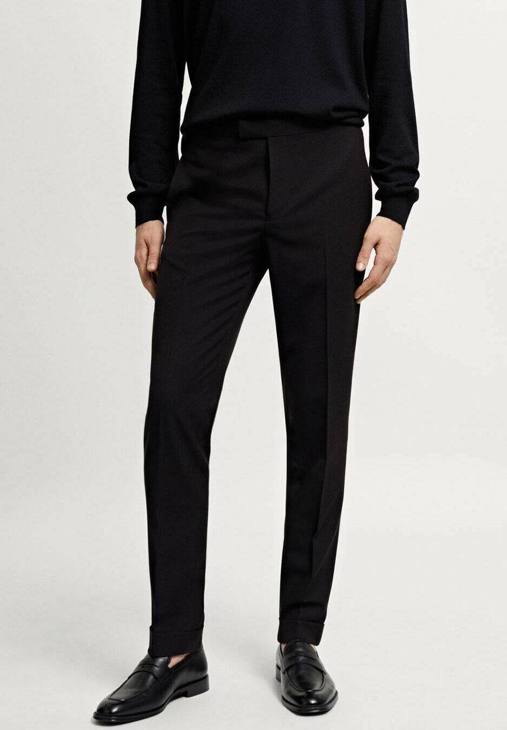Mango Trousers - noir/black