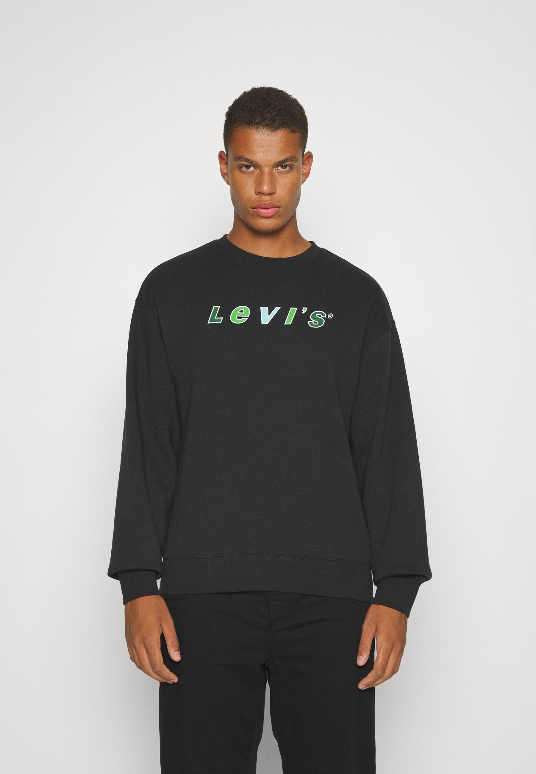 Levi's® GRAPHIC CREW - Sweatshirt - caviar/black