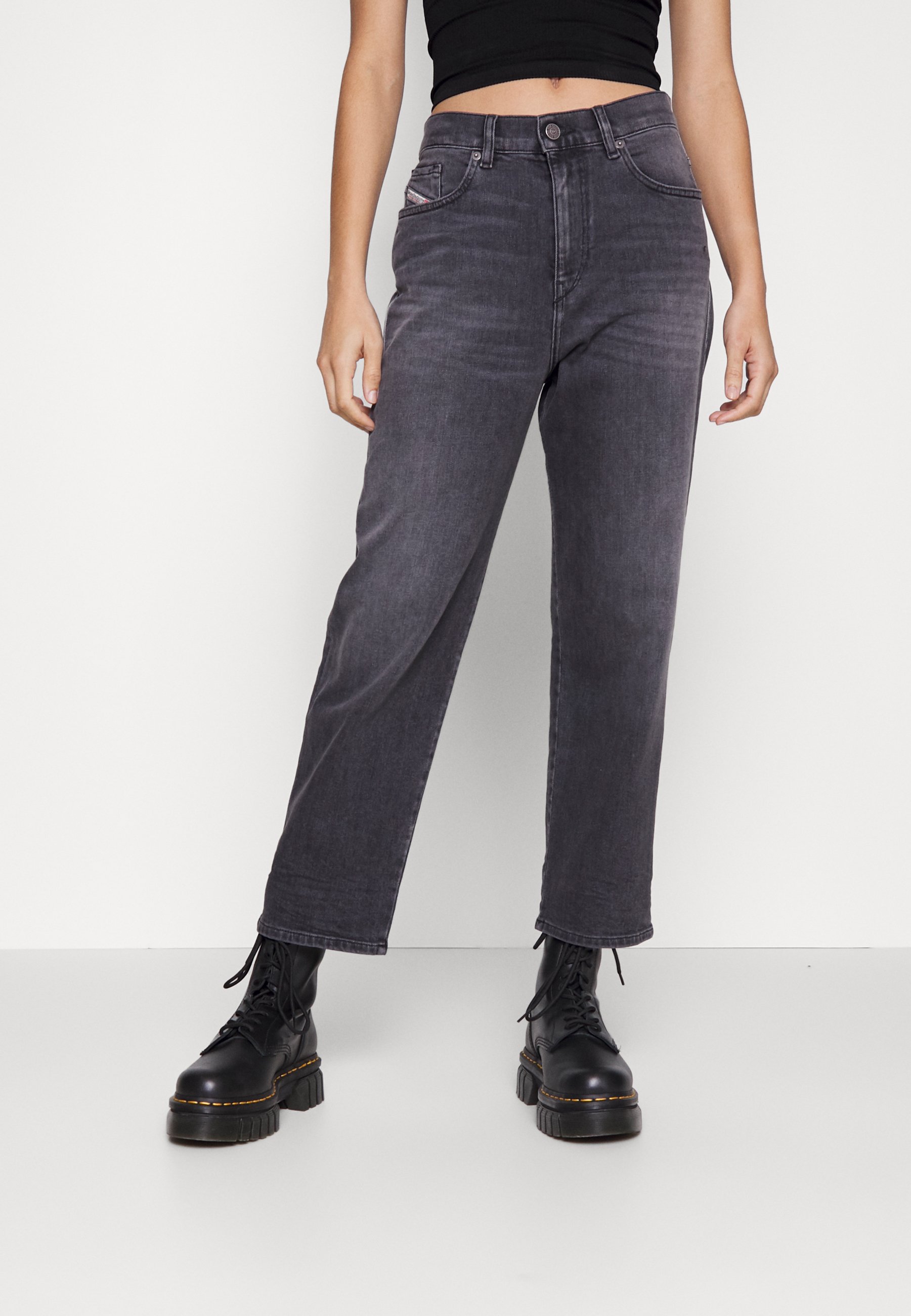 Diesel 2016 D AIR - Relaxed fit jeans - black/gray/black denim
