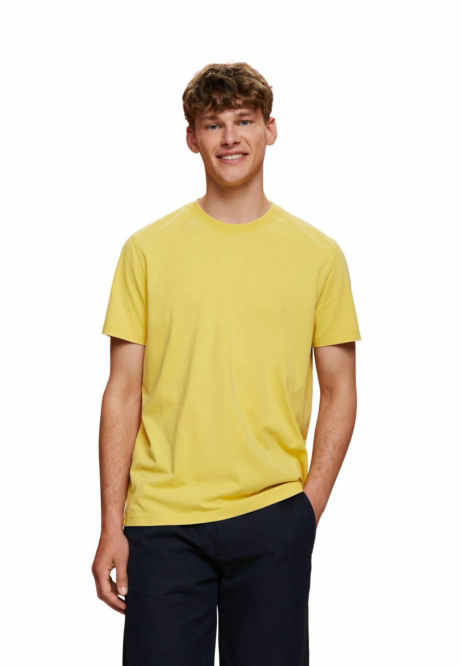 Esprit Basic T-shirt - dusty yellow/yellow