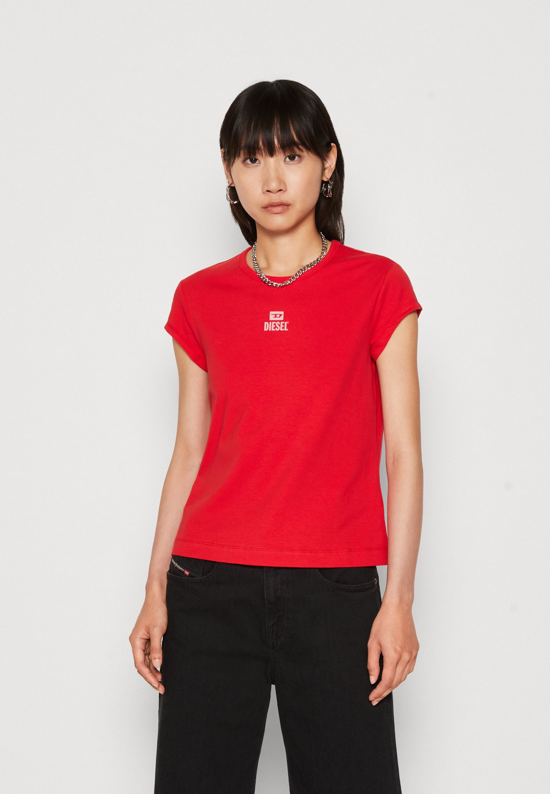 Diesel T-ANGIE - Basic T-shirt - red