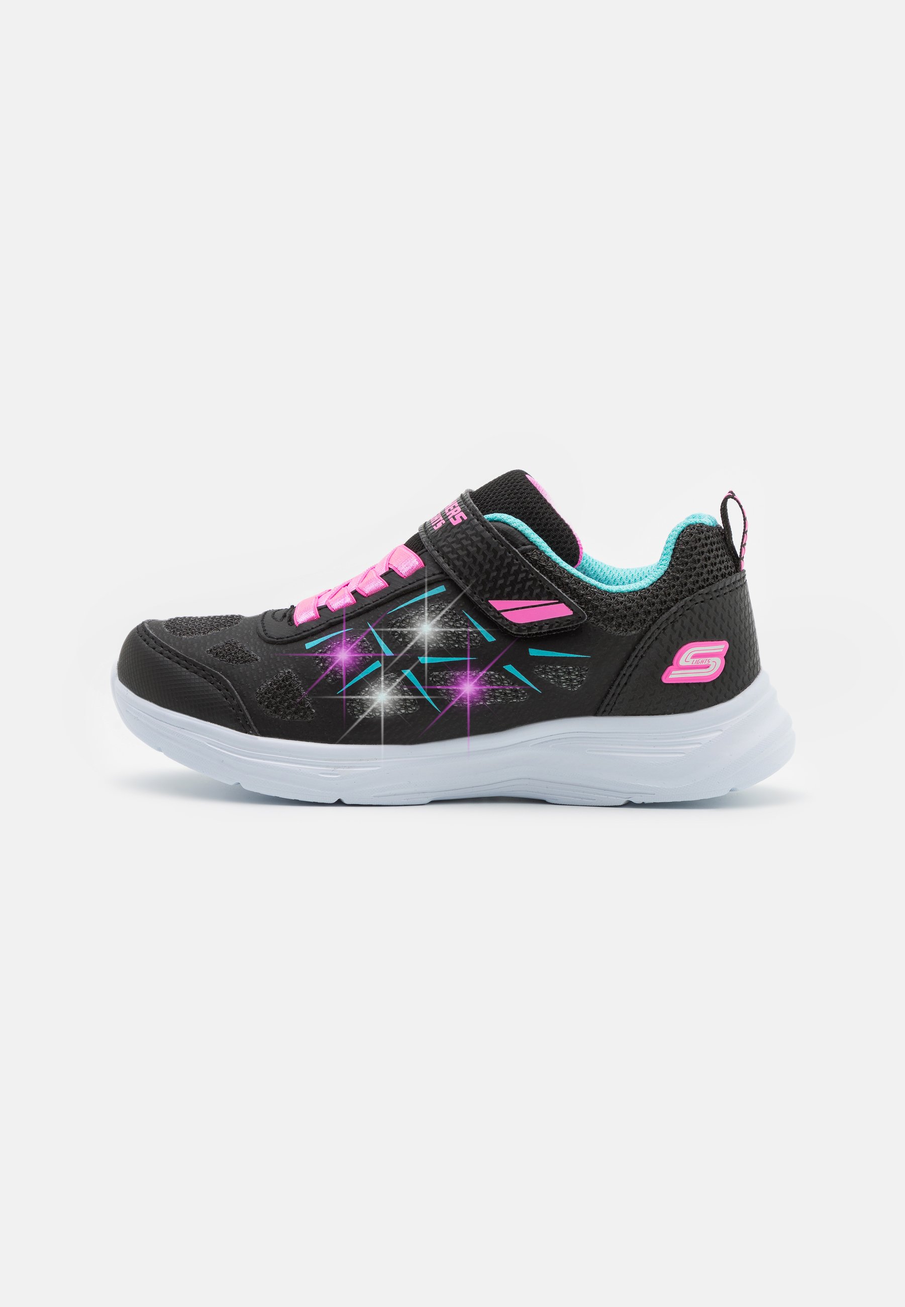 Skechers GLIMMER KICKS - Trainers - black/pink/black