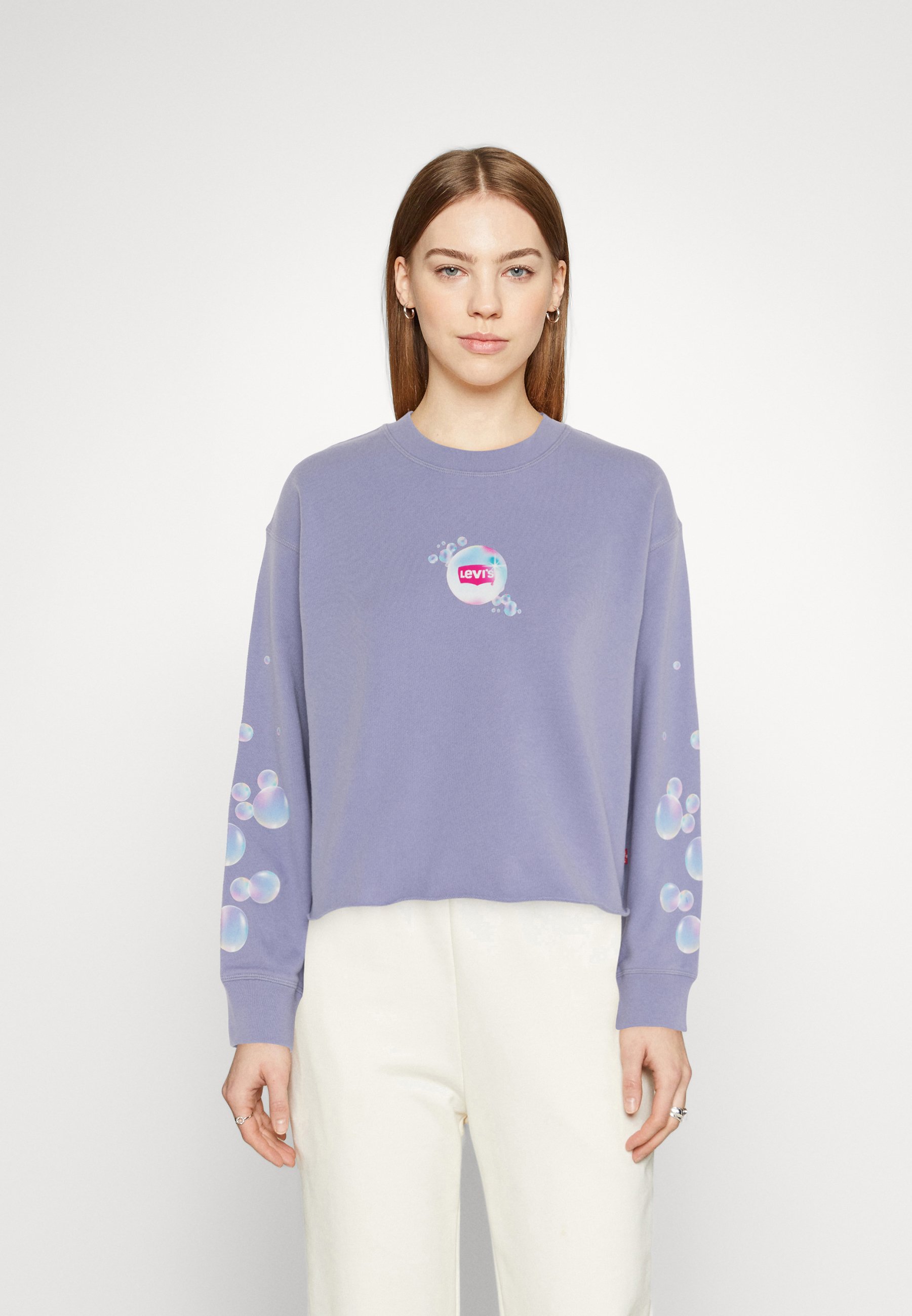 Levi's® CUTOFF STANDARD CREW - Sweatshirt - blues/blue
