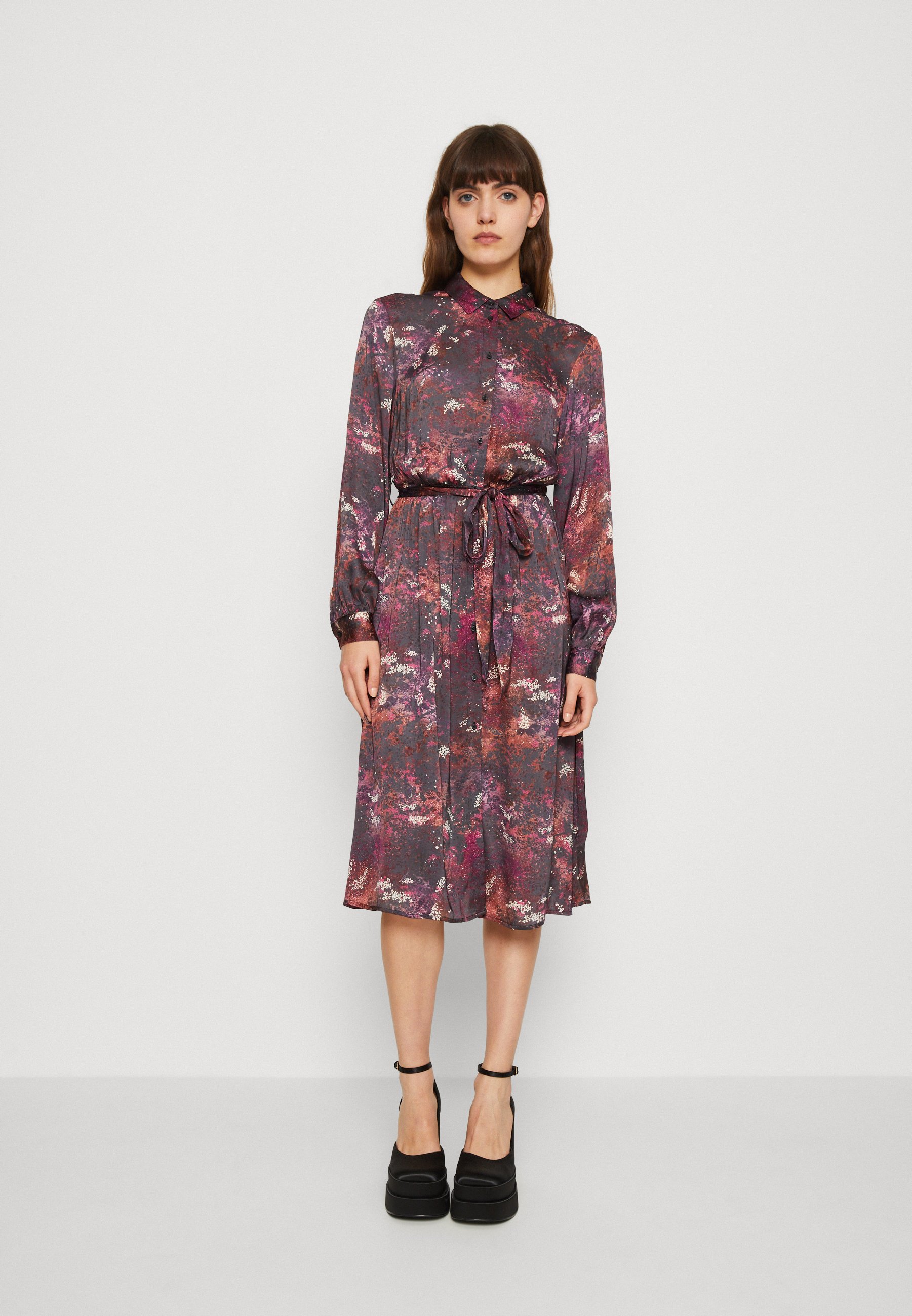 Scotch & Soda KARIS DRESS - Shirt dress - midnight slate/multi-coloured