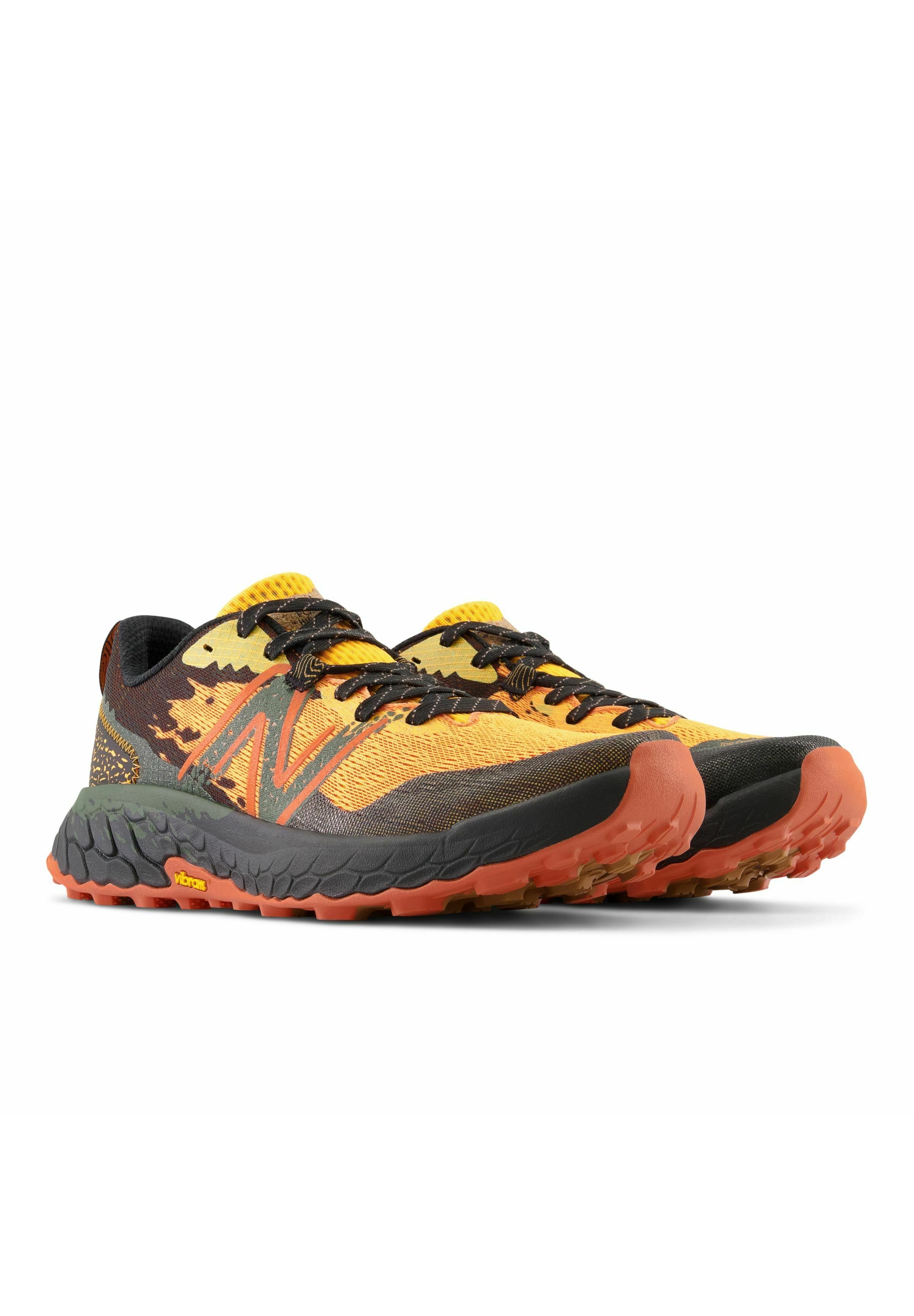 NB FRESH FOAM X HIERRO V7 - Trail running shoes - hot marigold black/black