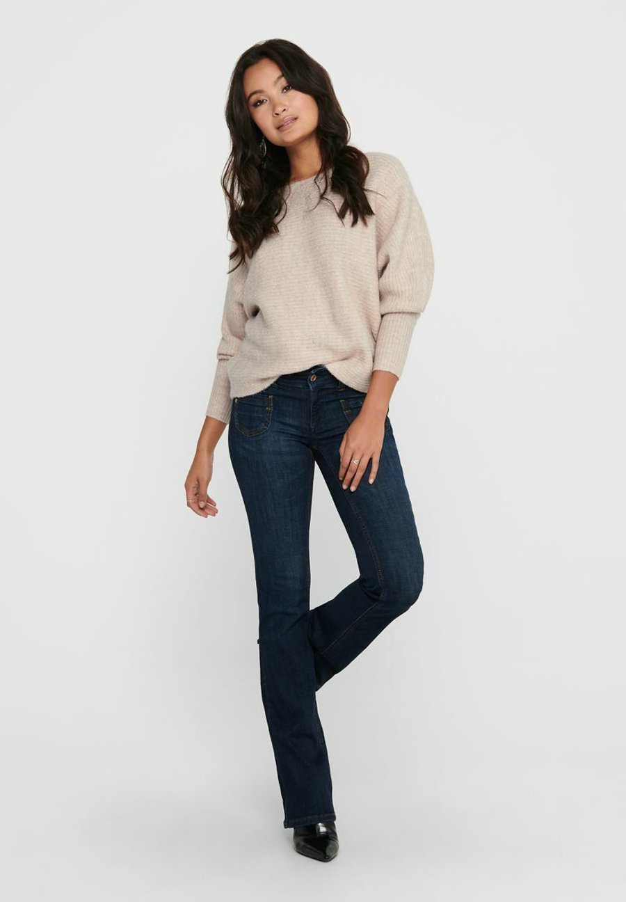 ONLY ONLDANIELLA L/S NOOS - Jumper - ecru/beige