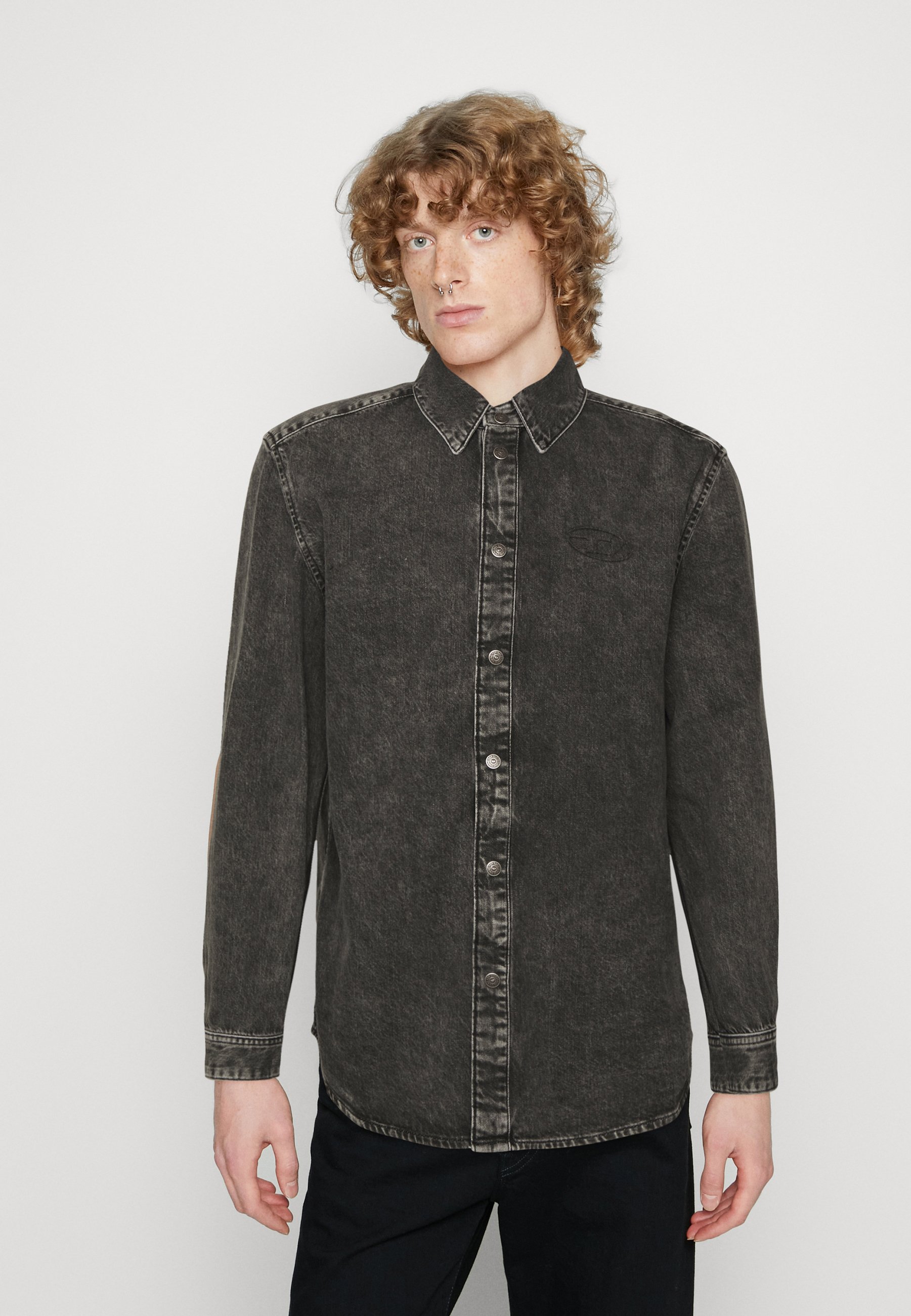 Diesel D-SIMPLY - Shirt - black/gray/black denim