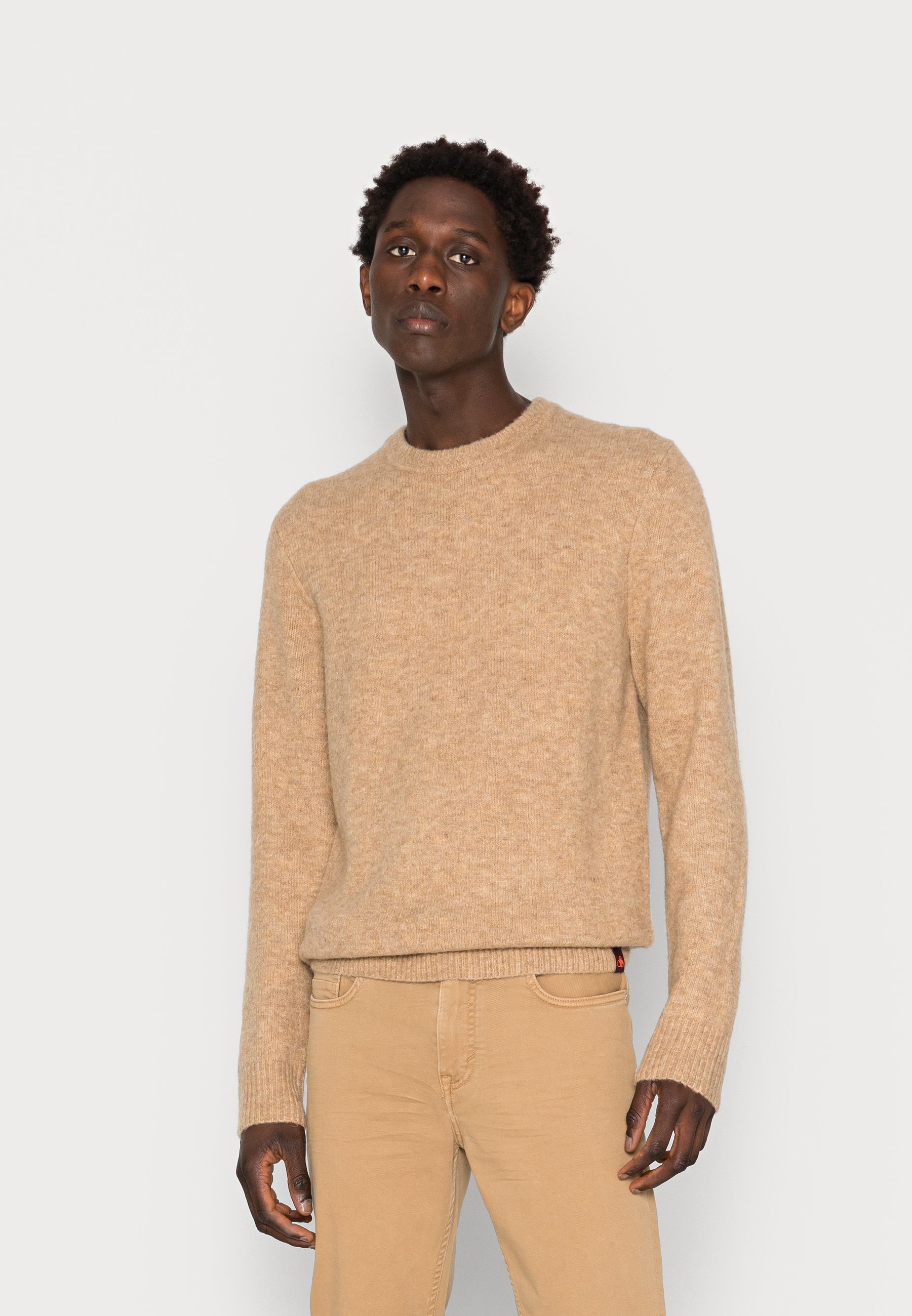 Scotch & Soda CREWNECK  - Jumper - sand melange/sand