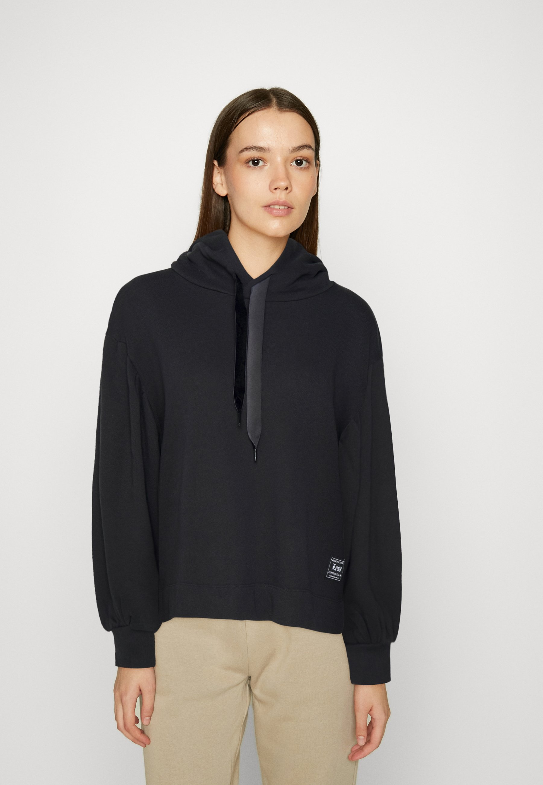 Levi's® AKANE RUSCHED HOODIE - Sweatshirt - caviar/black