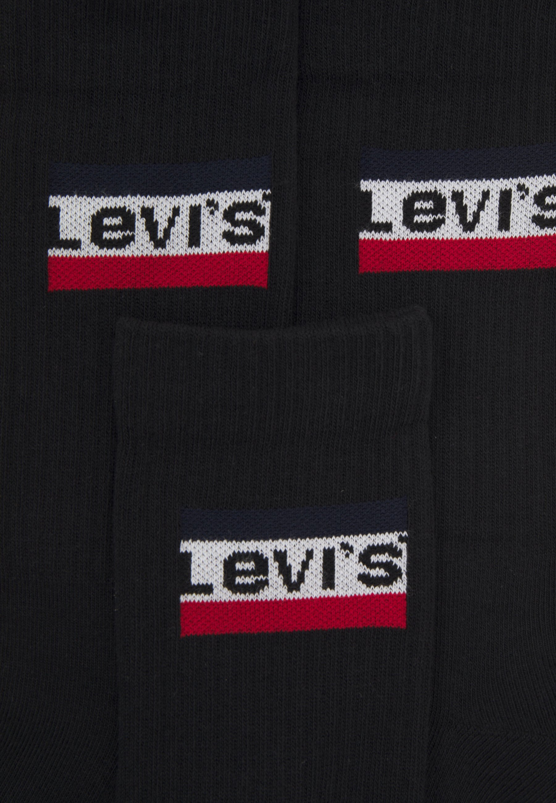 Levi's® REGULAR CUT LOGO 3 PACK - Socks - black