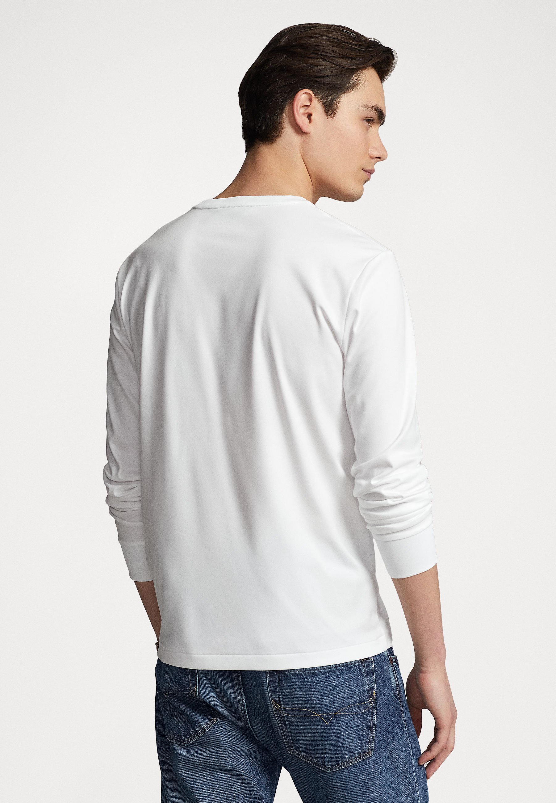 Polo Ralph Lauren LONG SLEEVE - Long sleeved top - white