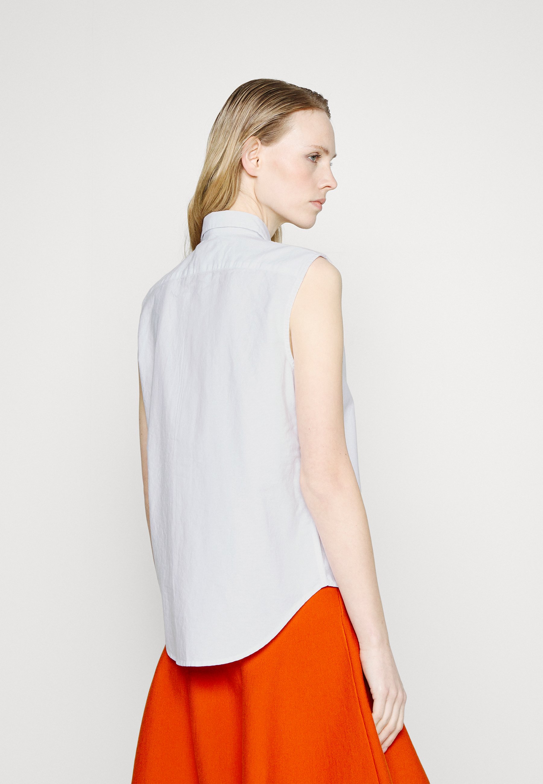 Polo Ralph Lauren SLEEVELESS BUTTON FRONT SHIRT - Button-down blouse - white