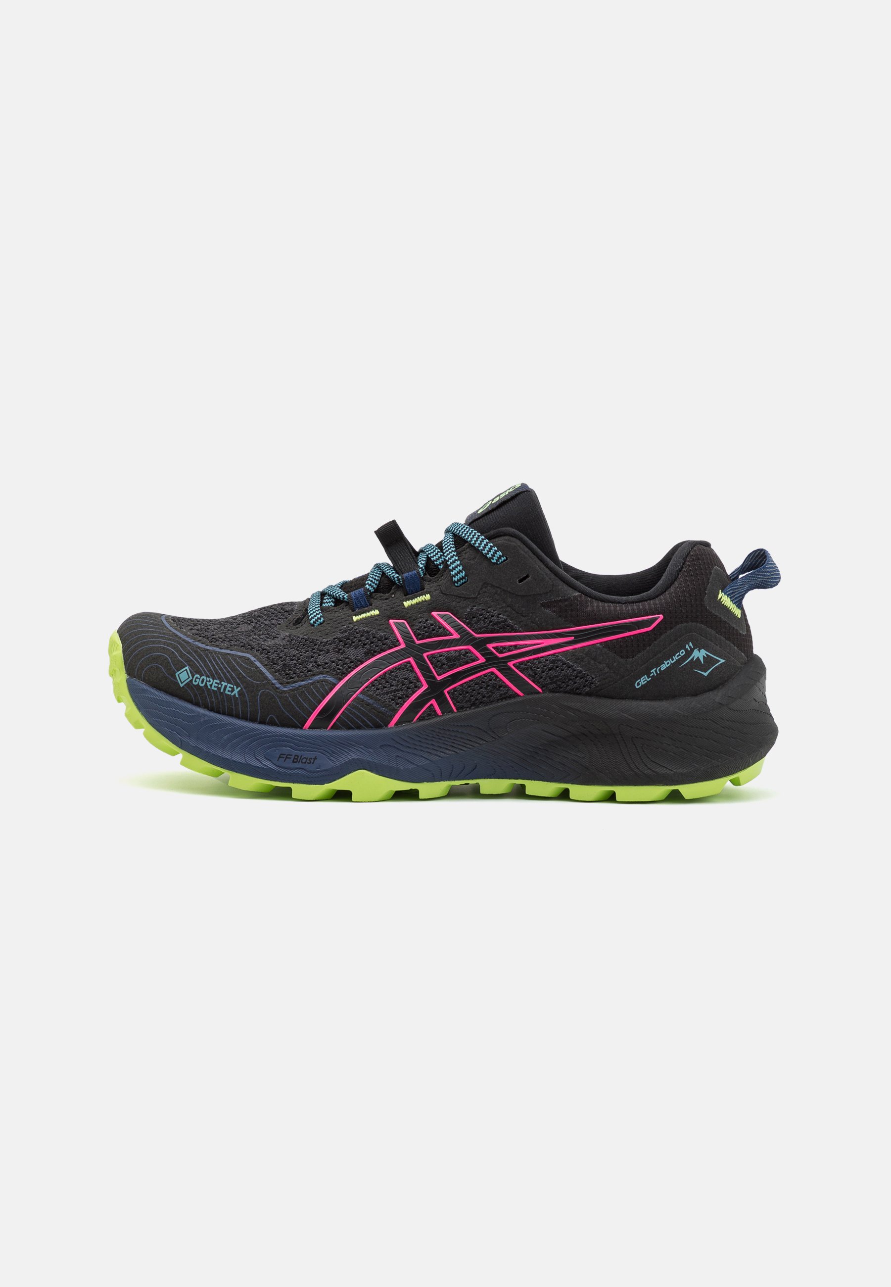 ASICS GEL-TRABUCO 11 GTX - Trail running shoes - black/hot pink/black