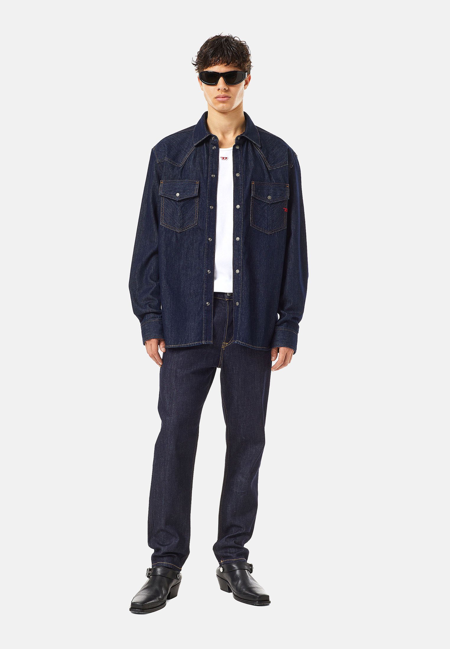 Diesel Shirt - dark blue/blue denim