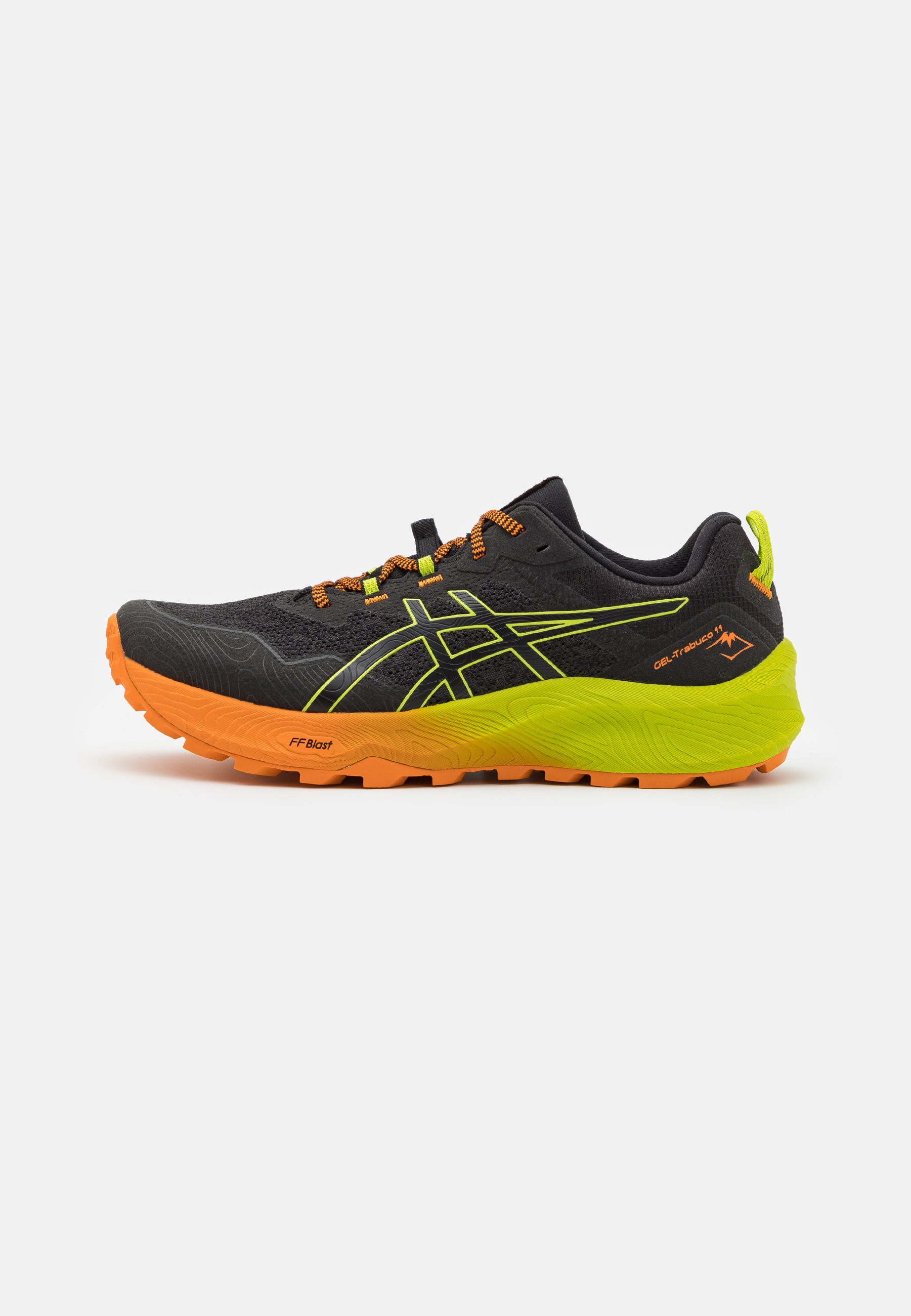 ASICS TRABUCO 11 - Trail running shoes - black/neon lime/black