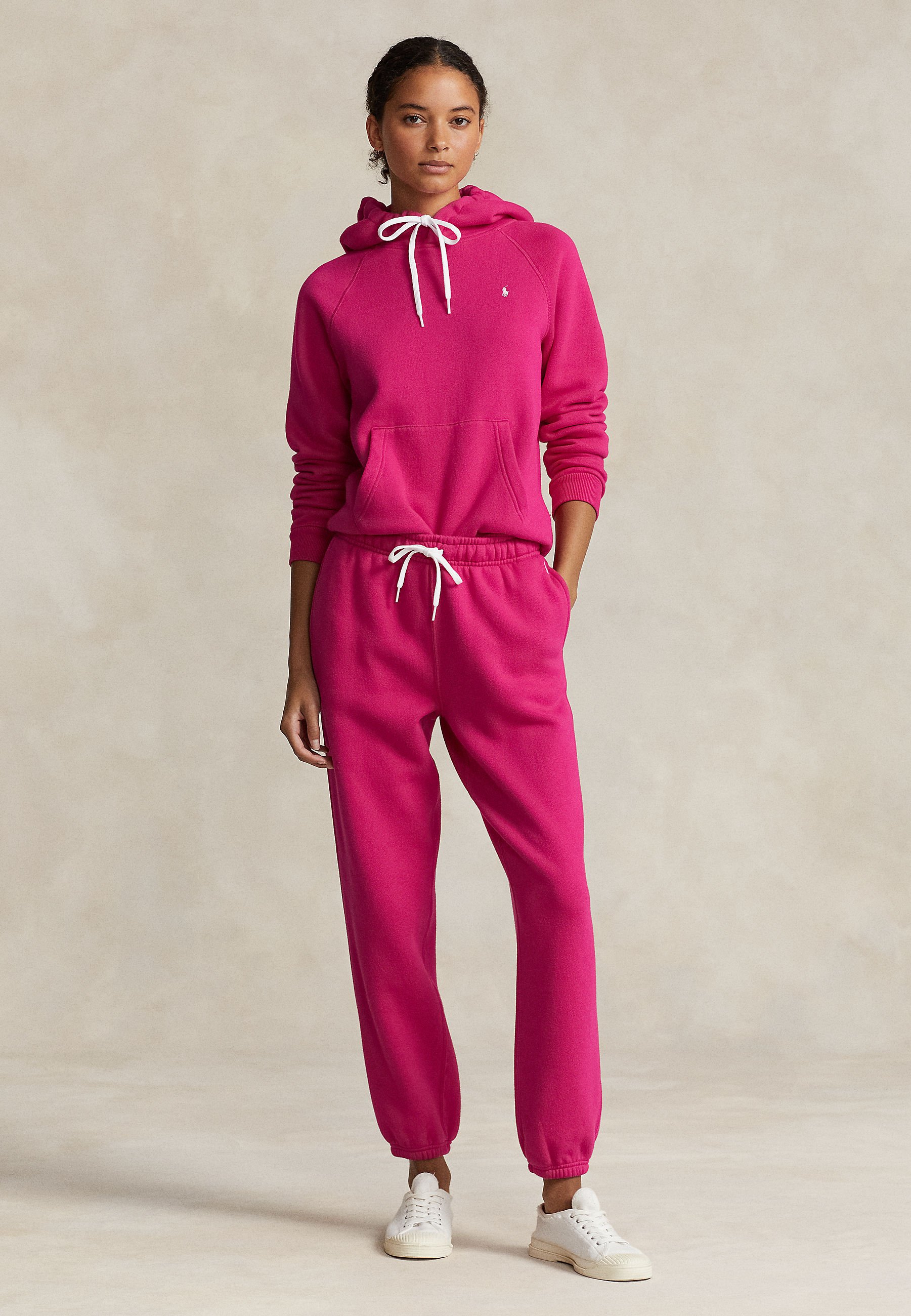 Polo Ralph Lauren LONG SLEEVE - Hoodie - pink sky/pink