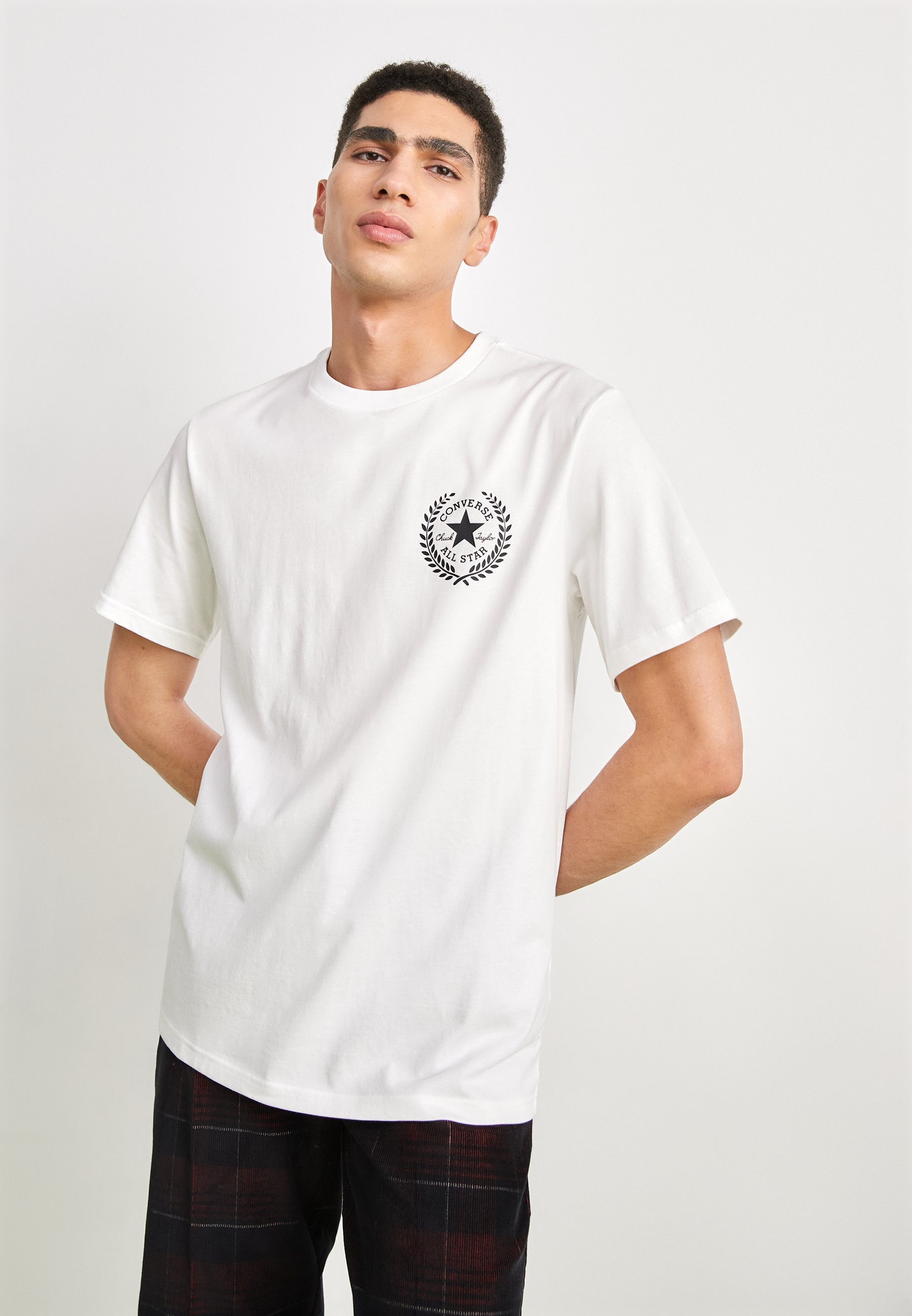 Converse CHUCK RETRO GRAPHIC TEE UNISEX - Print T-shirt - white