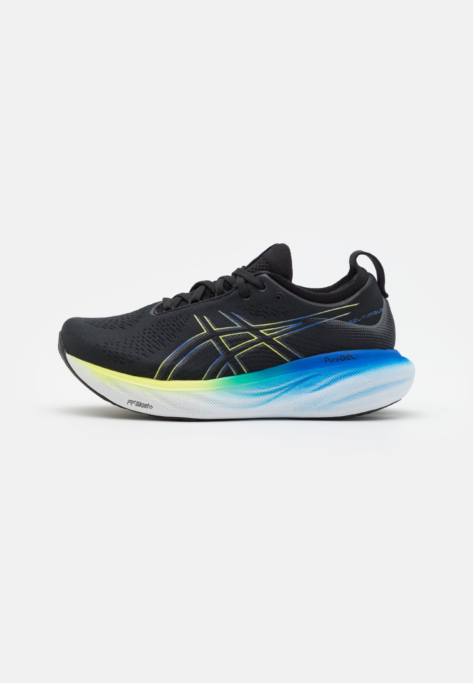 ASICS NIMBUS 25 - Neutral running shoes - black/glow yellow/black