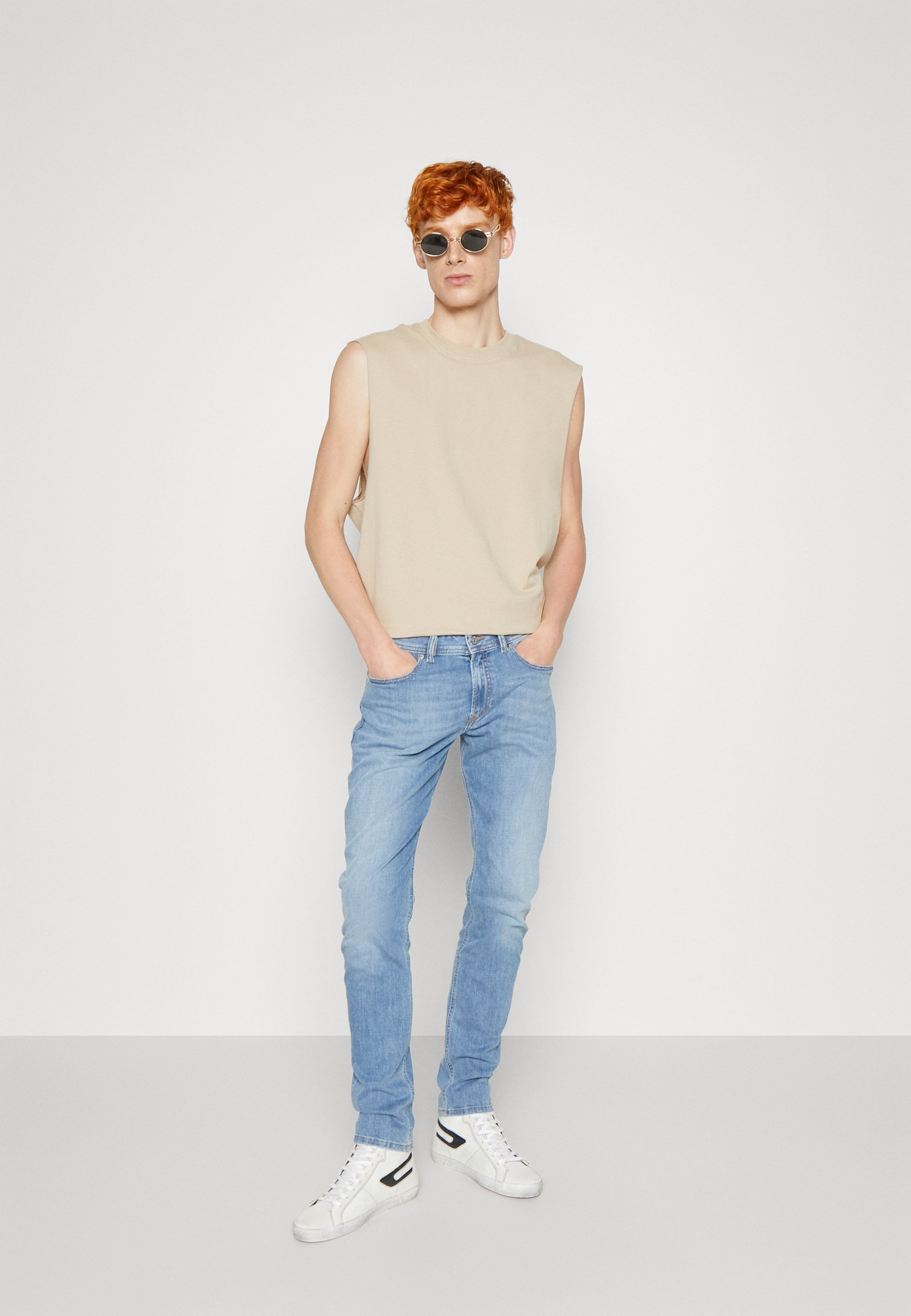 Diesel SLEENKER - Slim fit jeans - 09f7601/light-blue denim