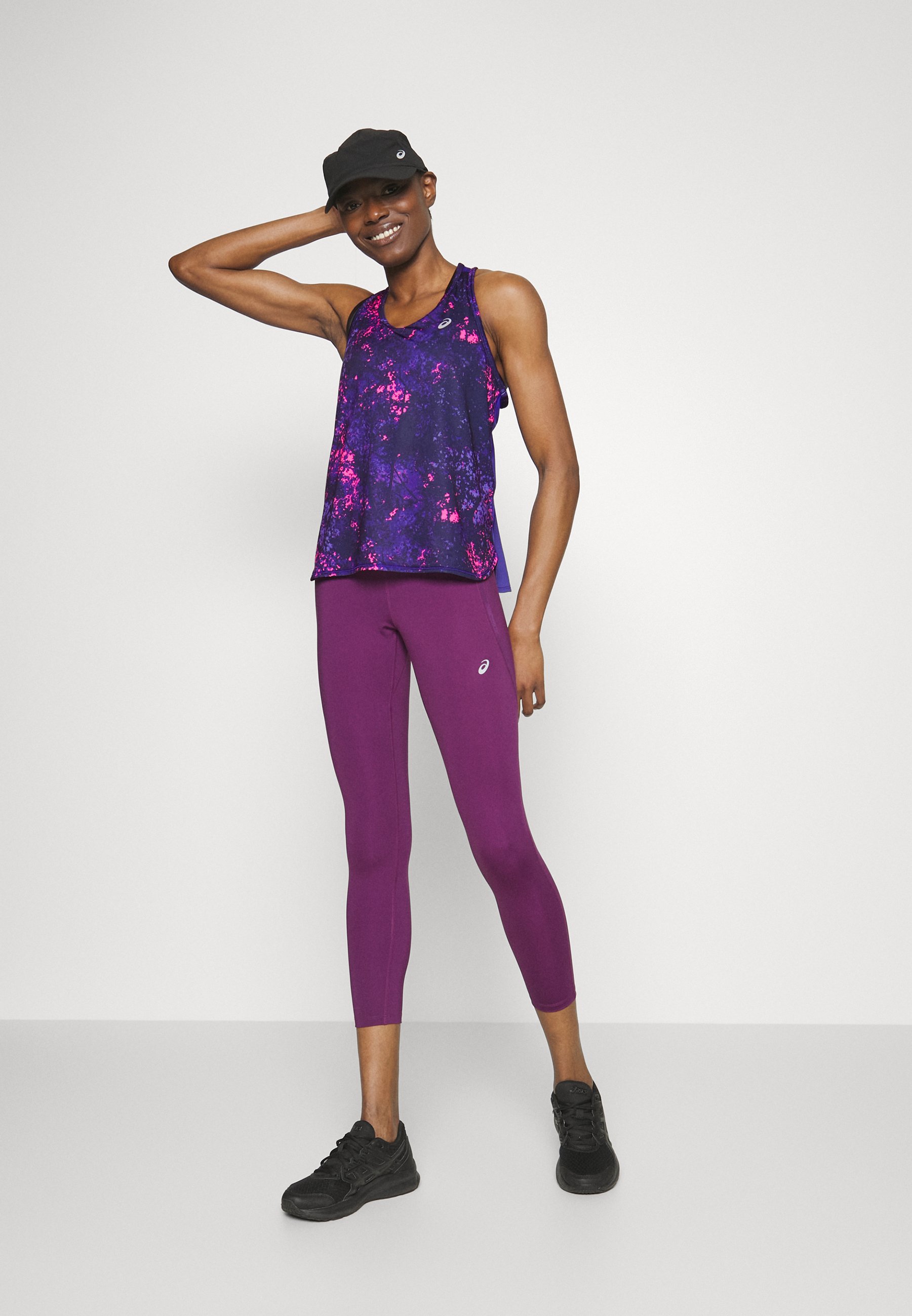 ASICS AOP TANK - Top - eggplant/blue violet/dark purple
