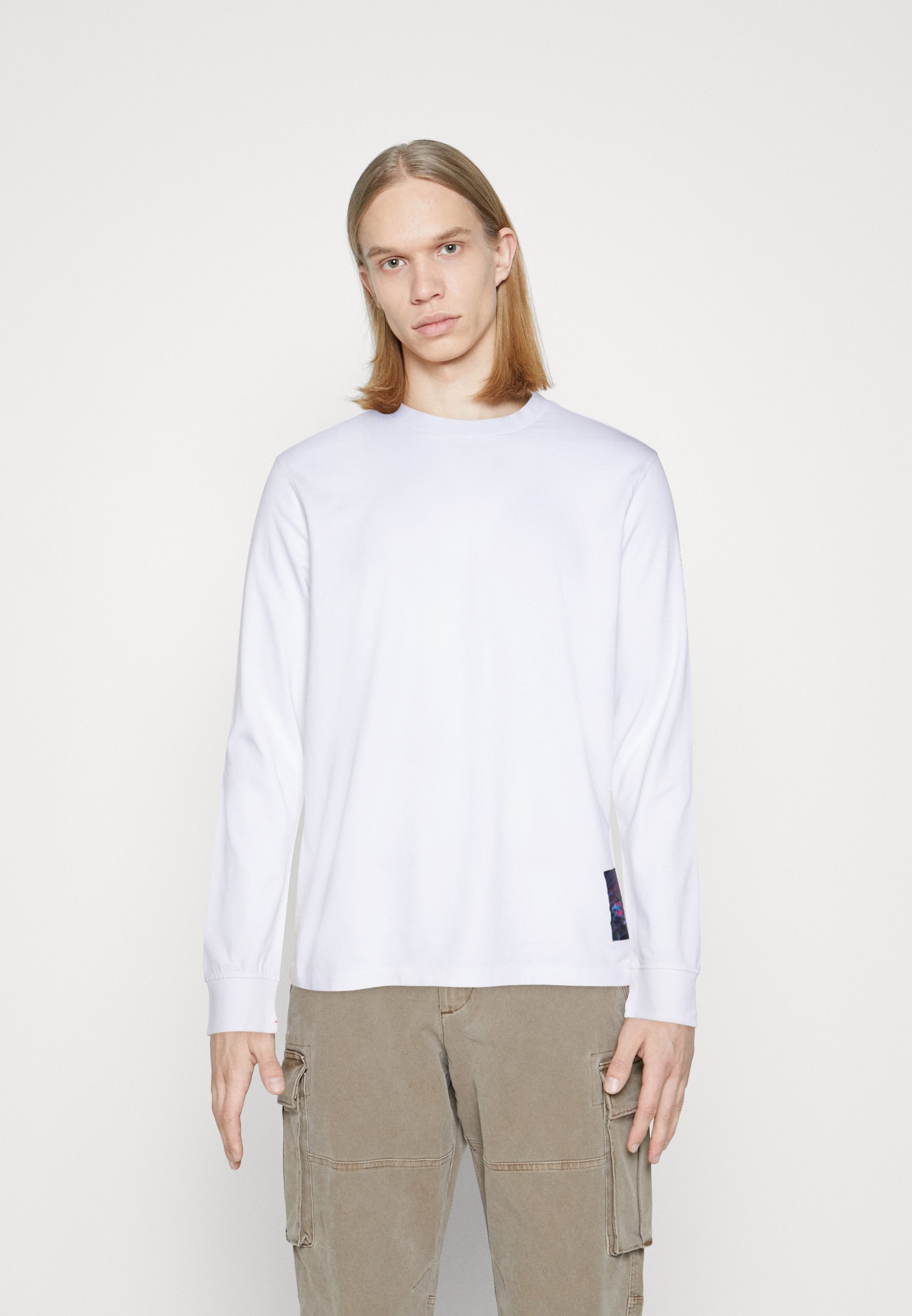 Scotch & Soda DAY & NIGHT LONG SLEEVE TEE - Long sleeved top - white