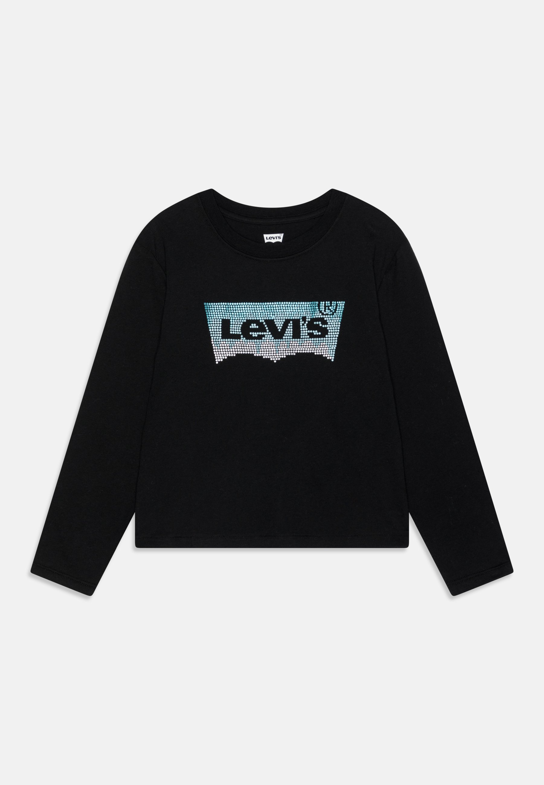 Levi's® MEET AND GREET GLITTER  - Long sleeved top - caviar/black