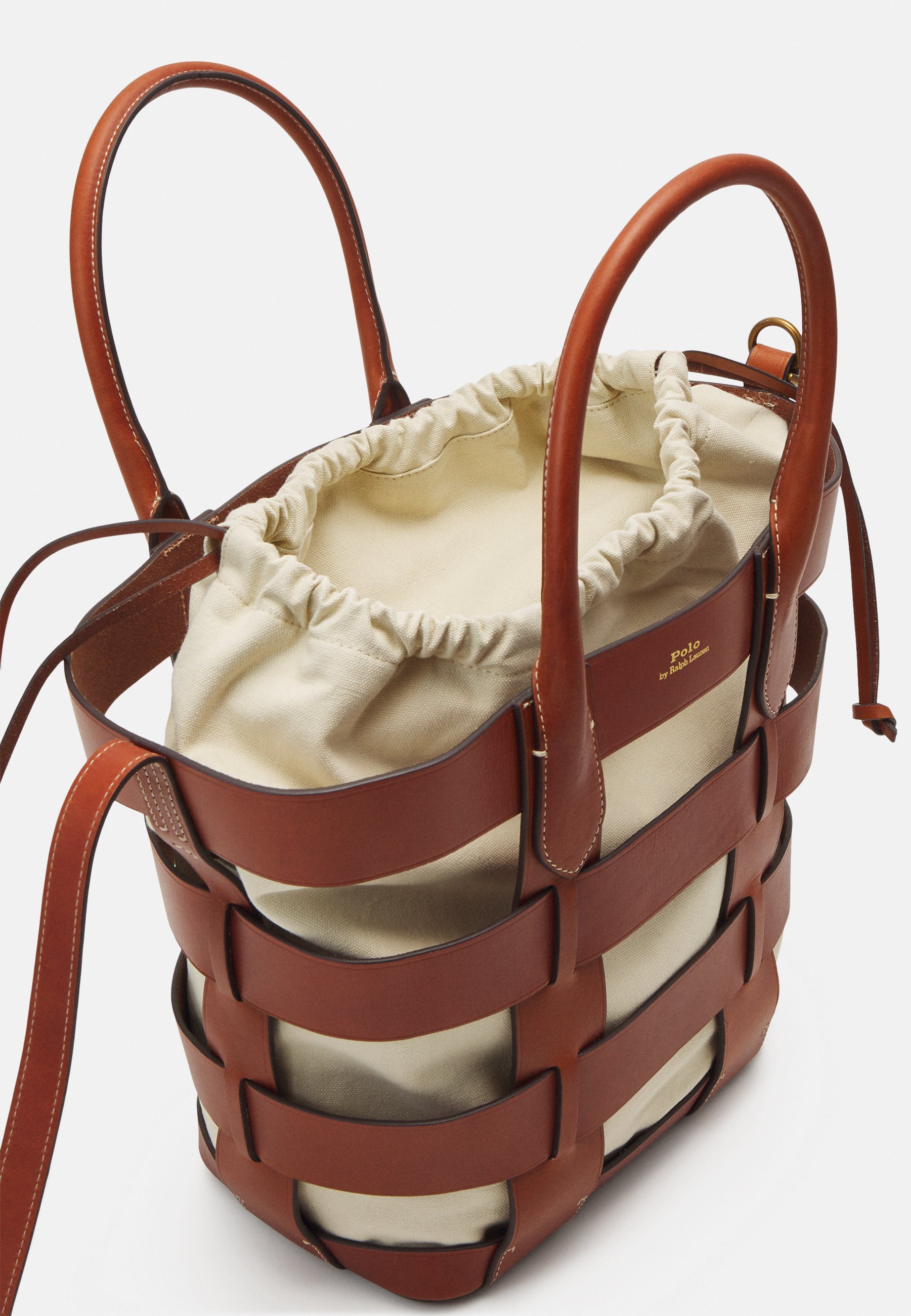 Polo Ralph Lauren TOTE MEDIUM - Tote bag - cuoio/brown