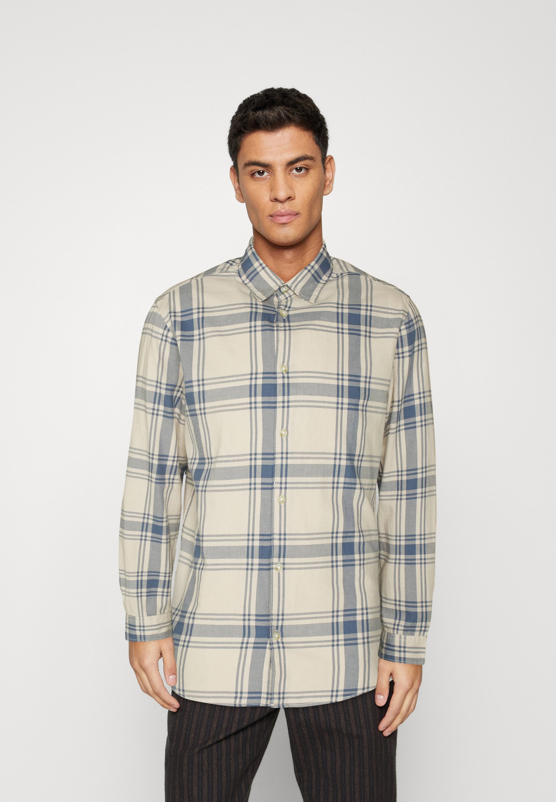 Jack &Jones JORJOSHUA CHECK  - Shirt - moonbeam/off-white