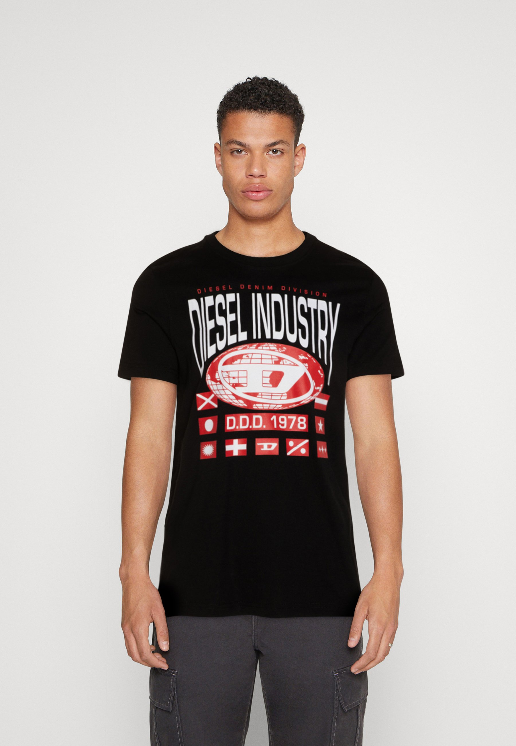 Diesel T-DIEGOR-L8 UNISEX - Print T-shirt - black